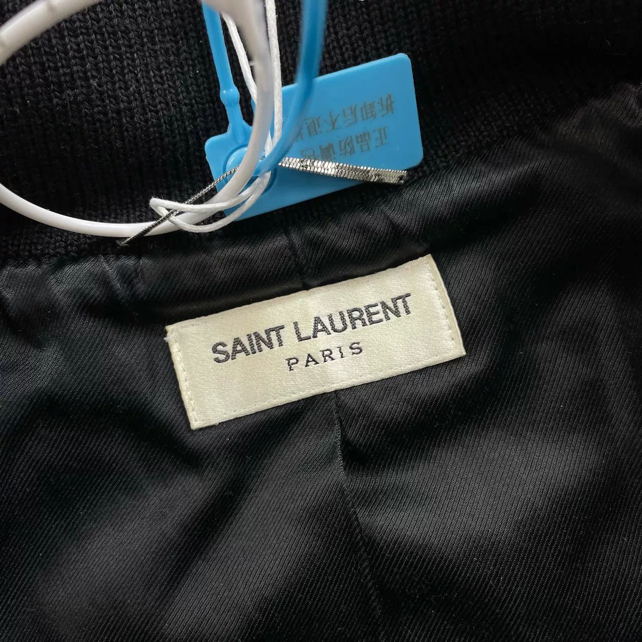 Saint Laurent Paris Saint Laurent Leather Sleeves Baseball Jacket Size US S / EU 44-46 / 1 - 5 Thumbnail