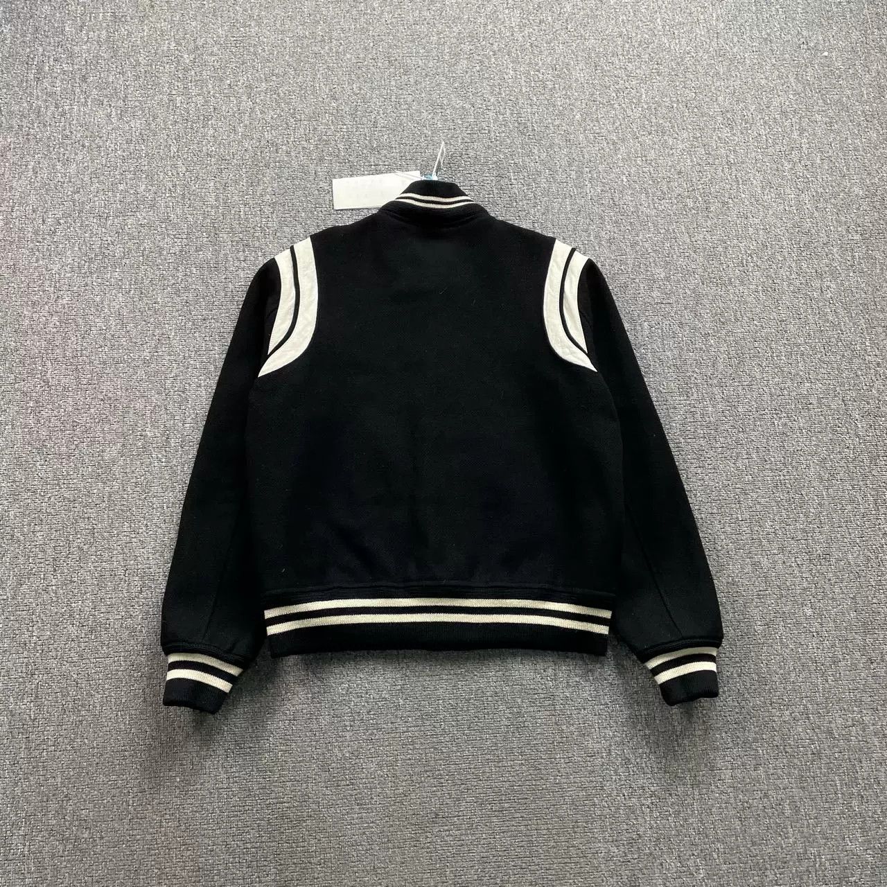 Saint Laurent Paris Saint Laurent Leather Sleeves Baseball Jacket Size US S / EU 44-46 / 1 - 3 Thumbnail