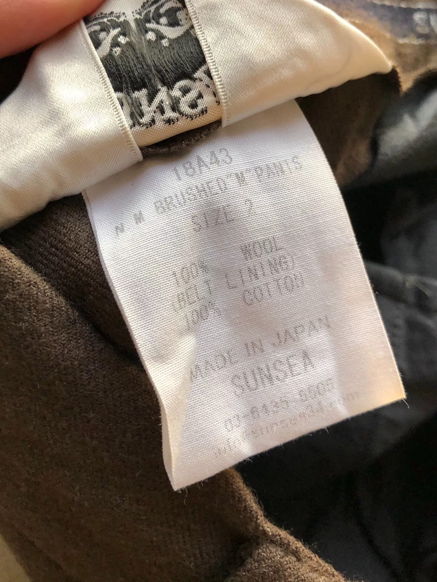 SUNSEA SUNSEA N.M. Brushed 'M' Wool Pants Size US 26 / EU 42 - 5 Thumbnail