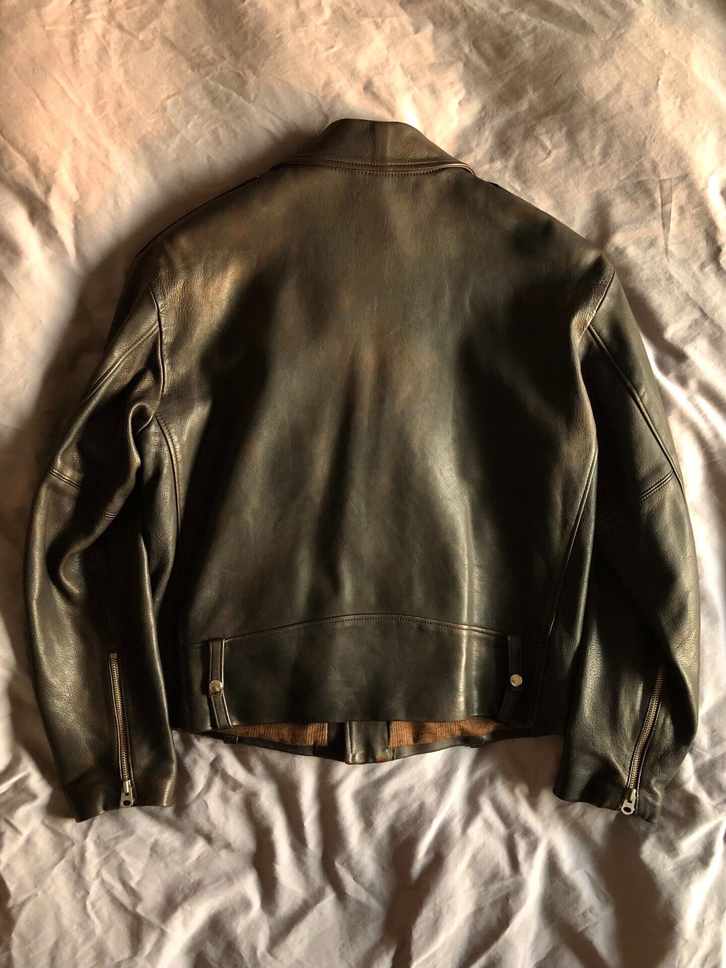 Old Joe OLD JOE Sheepskin Double Front Moto Jacket Size US S / EU 44-46 / 1 - 3 Thumbnail