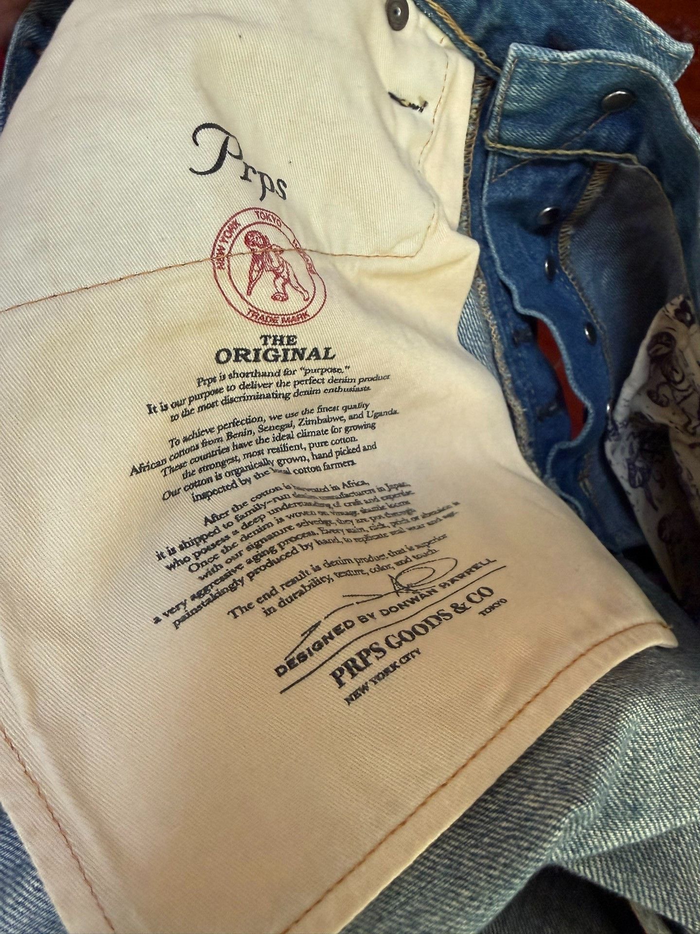 Prps PRPS Men's Straight Denim Jeans Size US 36 / EU 52 - 6 Thumbnail