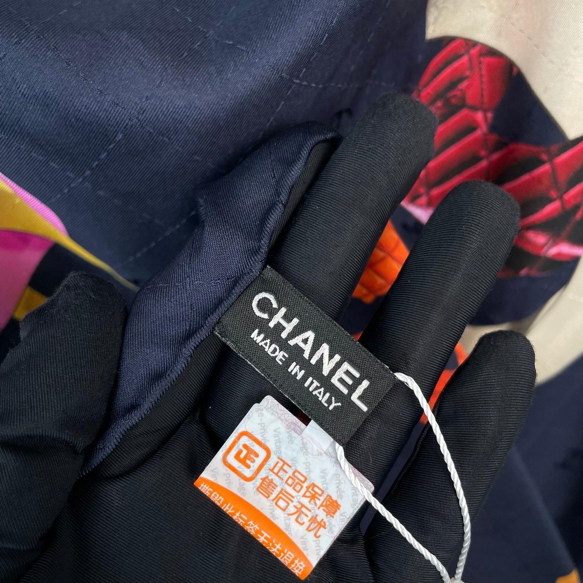 Chanel Chanel Retro Embroidered Multi Scarf S Men Size ONE SIZE - 7 Thumbnail