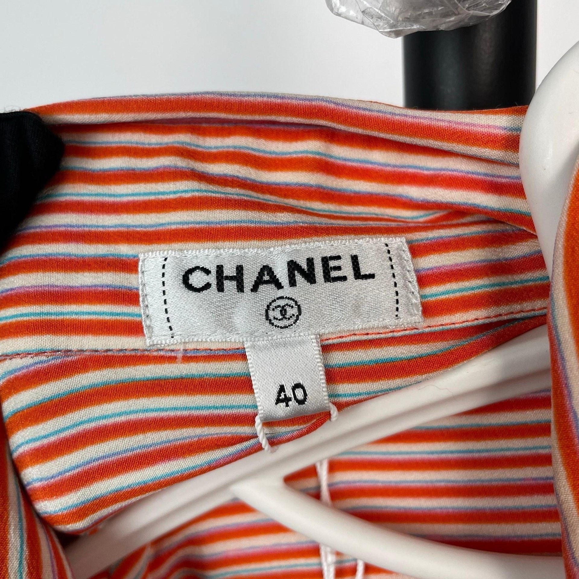 Chanel Chanel Retro Striped Red Dress 40 Women Size M / US 6-8 / IT 42-44 - 6 Thumbnail