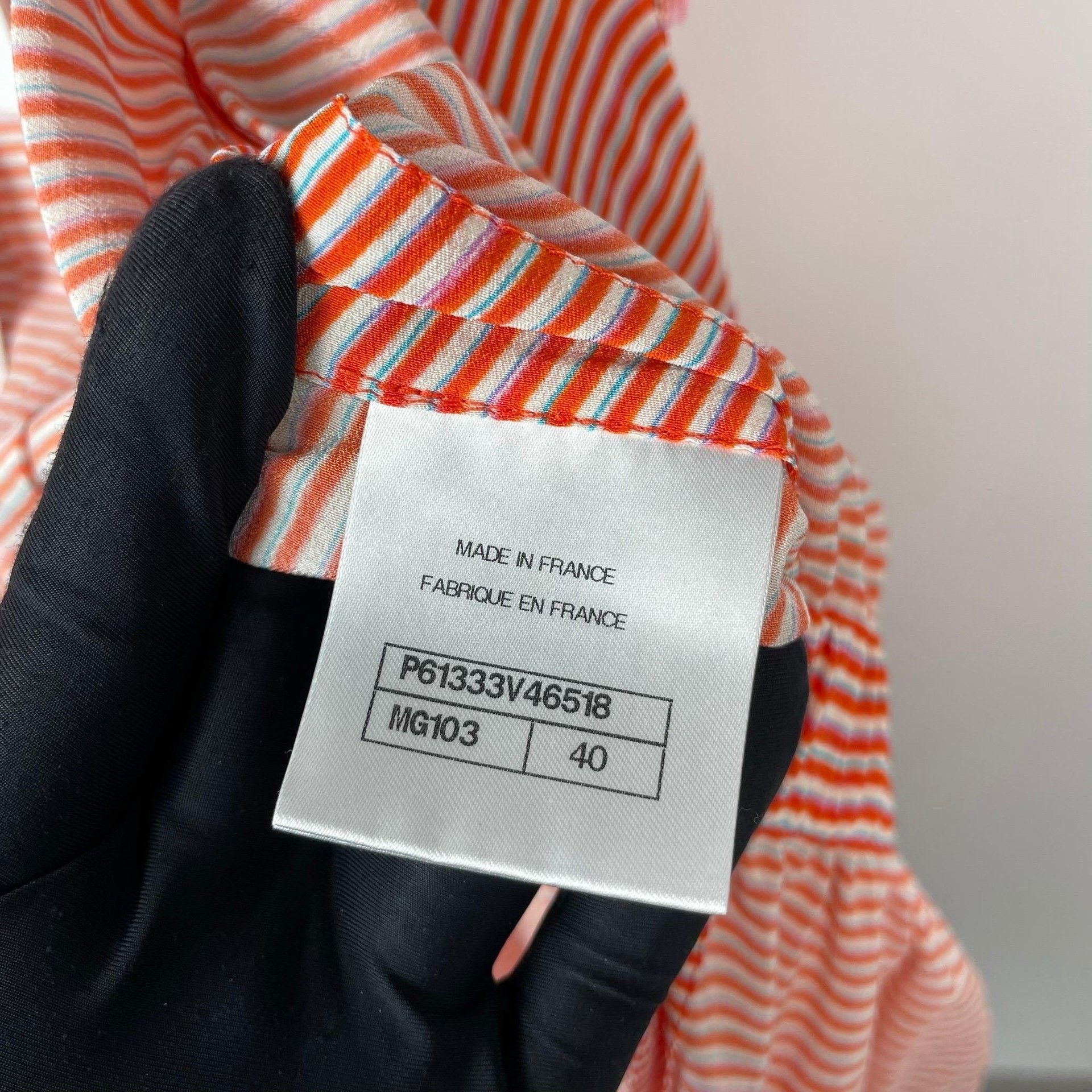 Chanel Chanel Retro Striped Red Dress 40 Women Size M / US 6-8 / IT 42-44 - 7 Thumbnail