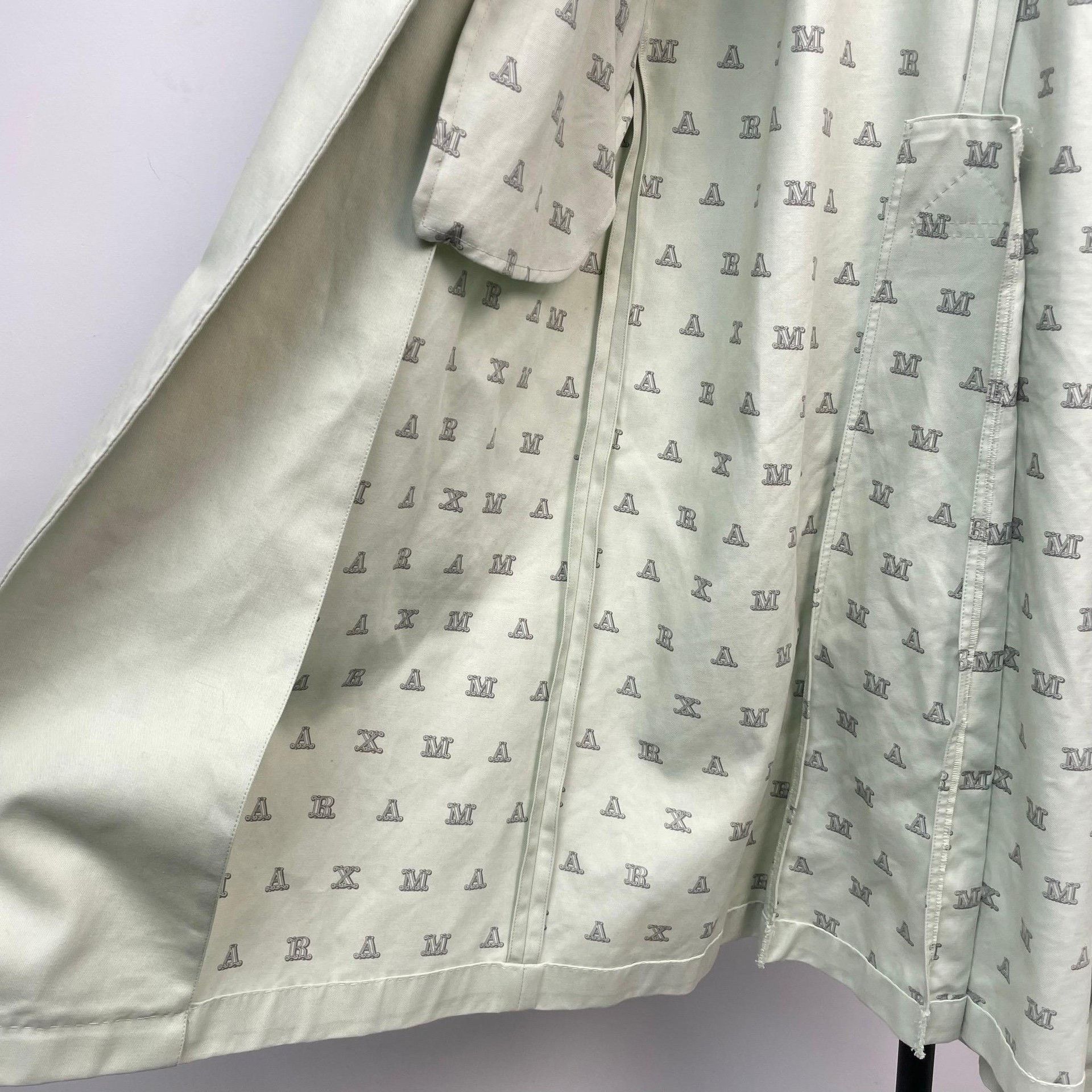 Max Mara Max Mara Long Green Coat 38 Women Size S / US 4 / IT 40 - 4 Thumbnail