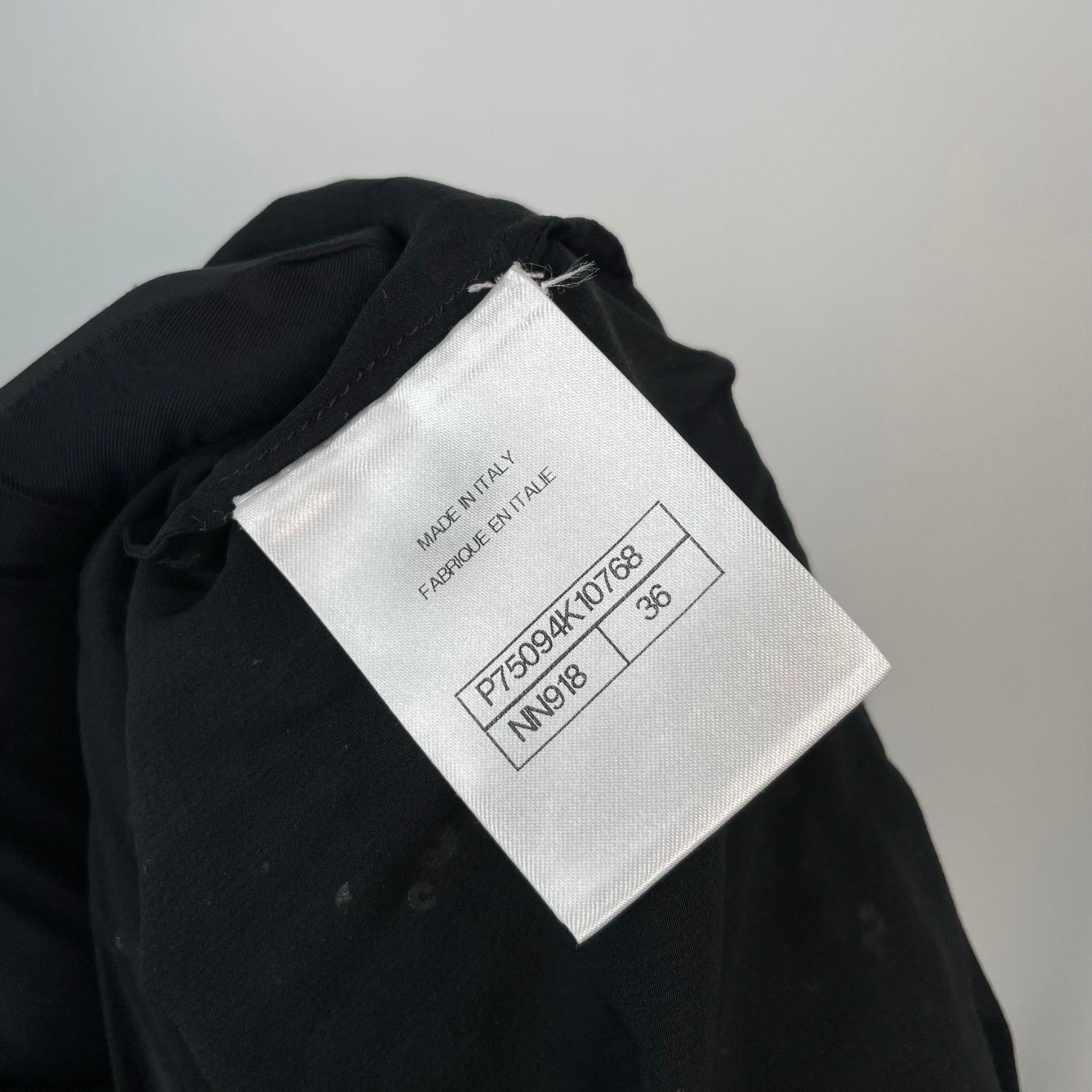 Chanel Chanel Black Pants S Women Size 26" / US 2 / IT 38 - 8 Thumbnail