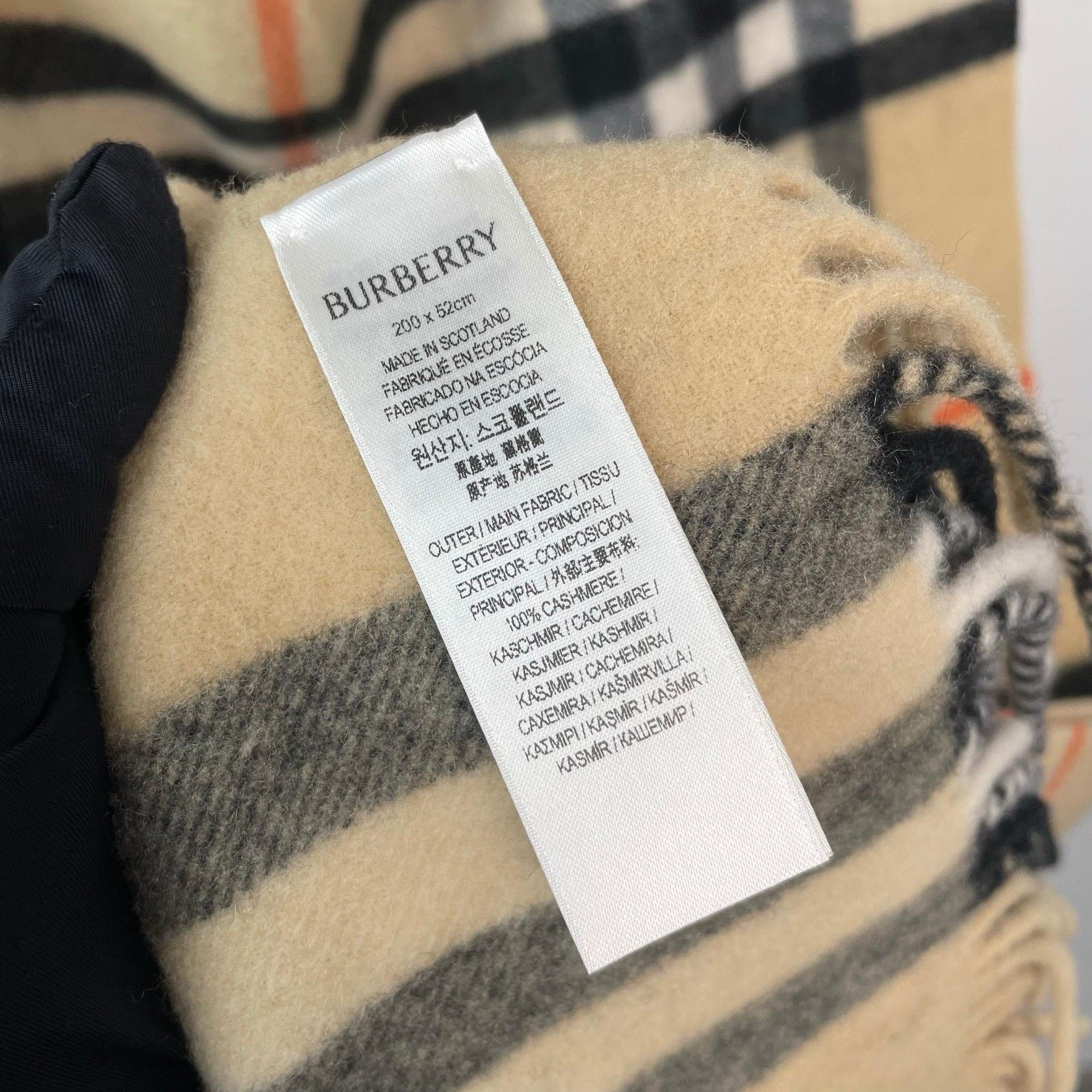 Burberry Burberry Brown Scarf S Men Size ONE SIZE - 5 Thumbnail