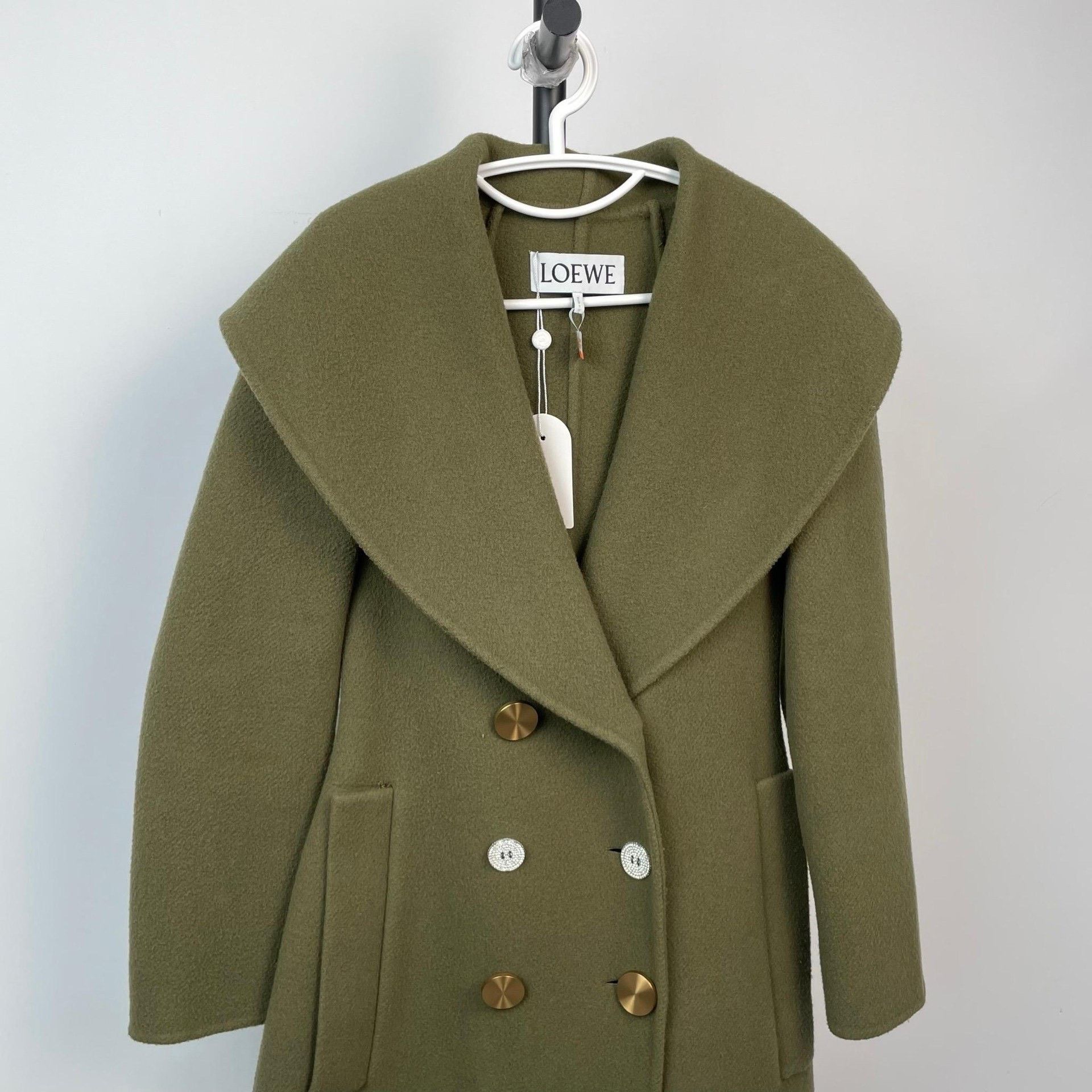 Loewe Loewe Long Green Coat 34 Women Size XS / US 0-2 / IT 36-38 - 4 Thumbnail