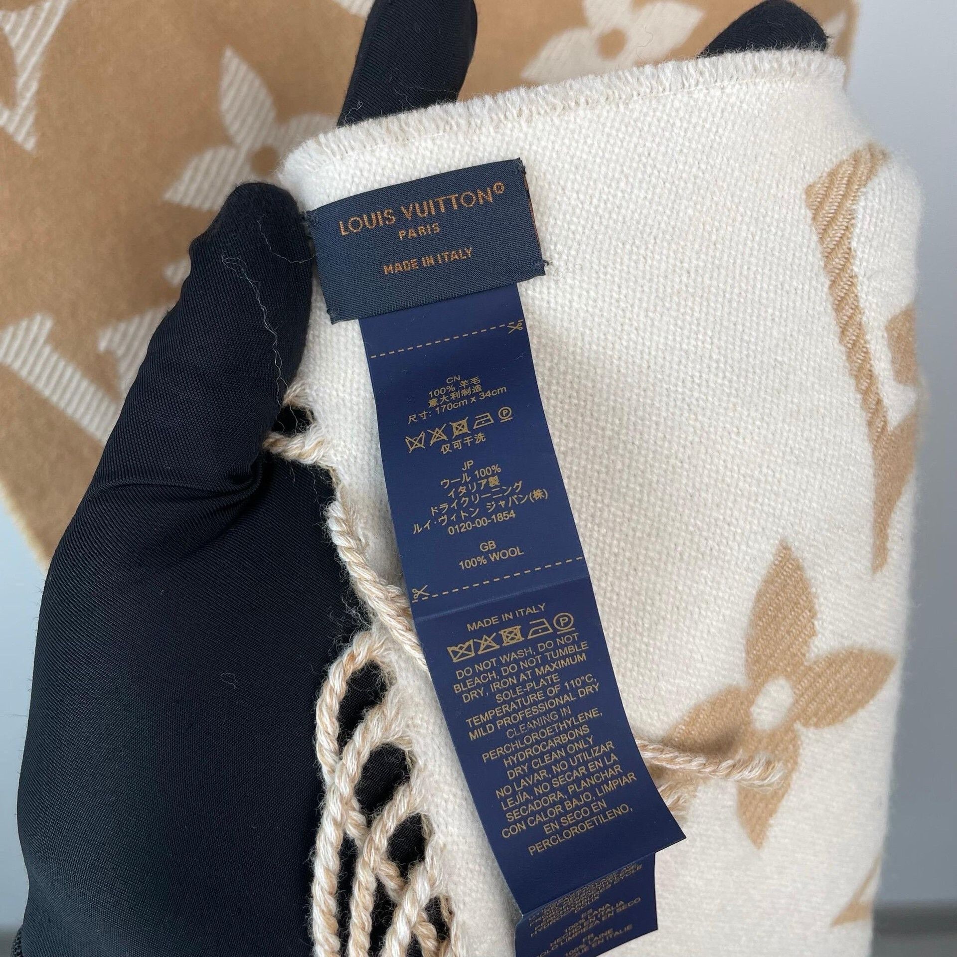 Louis Vuitton Louis Vuitton Scarf 34 Men Size ONE SIZE - 6 Thumbnail