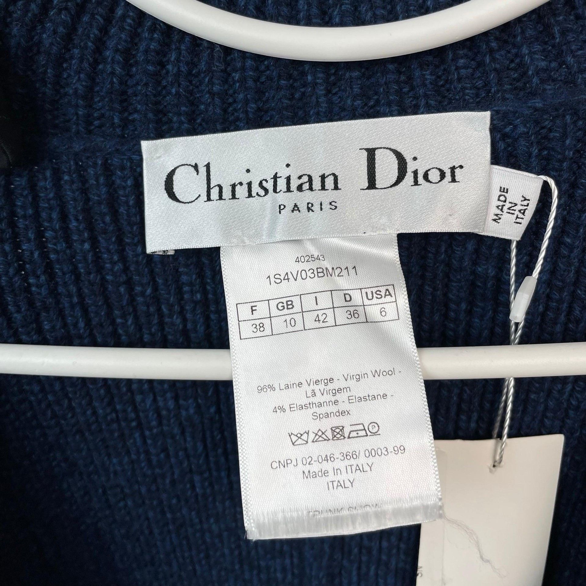 Dior Dior Formal Wool Blue Jacket 38 Women Size S / US 4 / IT 40 - 7 Thumbnail