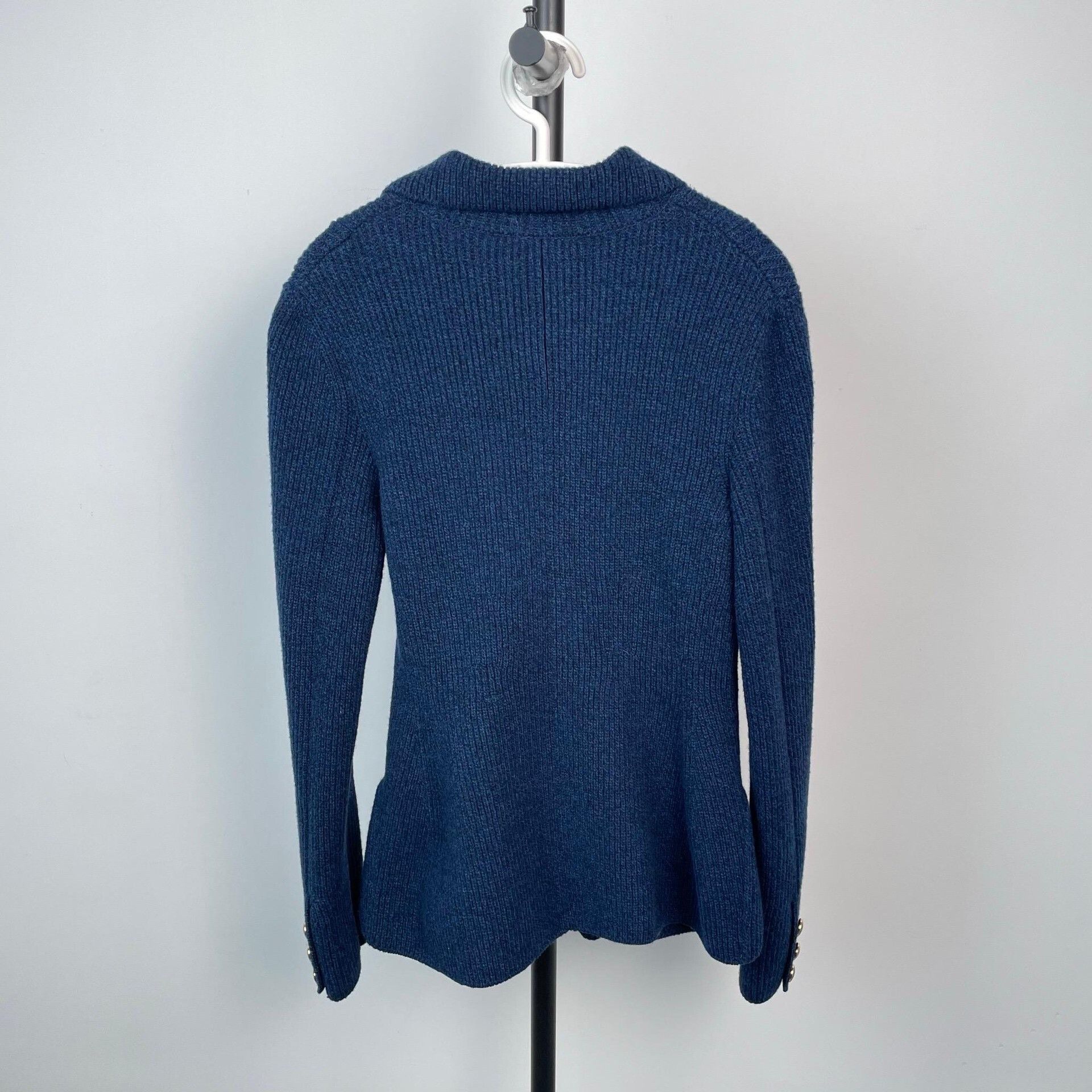 Dior Dior Formal Wool Blue Jacket 38 Women Size S / US 4 / IT 40 - 3 Thumbnail