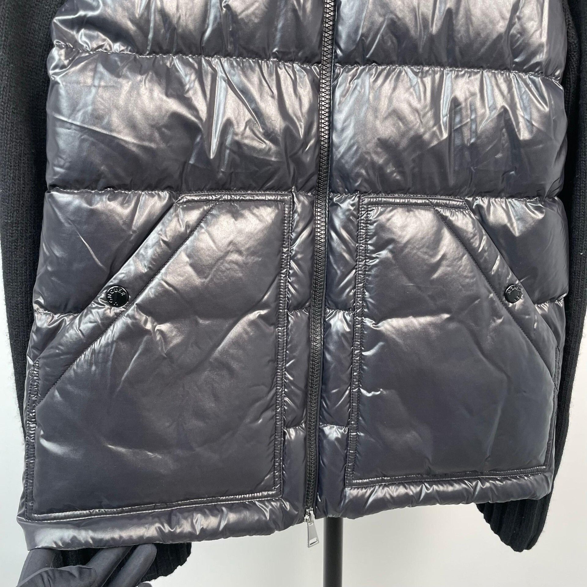 Moncler Moncler Knit Black Heavy Coat L Men Size US L / EU 52-54 / 3 - 5 Thumbnail