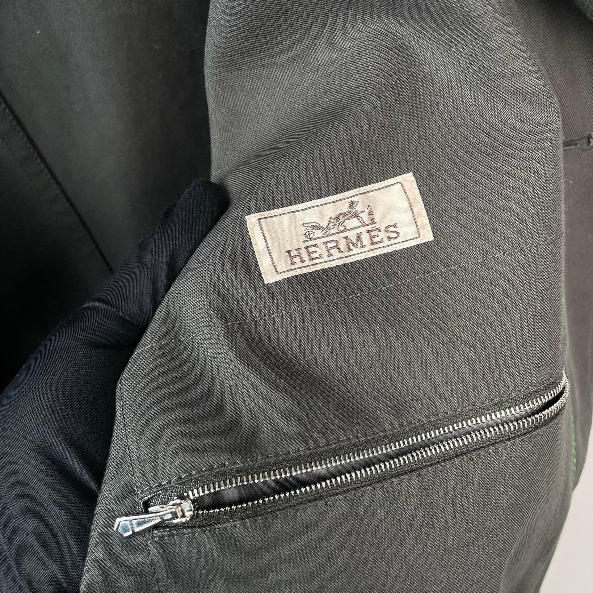 Hermes Hermes Long Gray Light Jacket 48 Men Size US XL / EU 56 / 4 - 7 Thumbnail