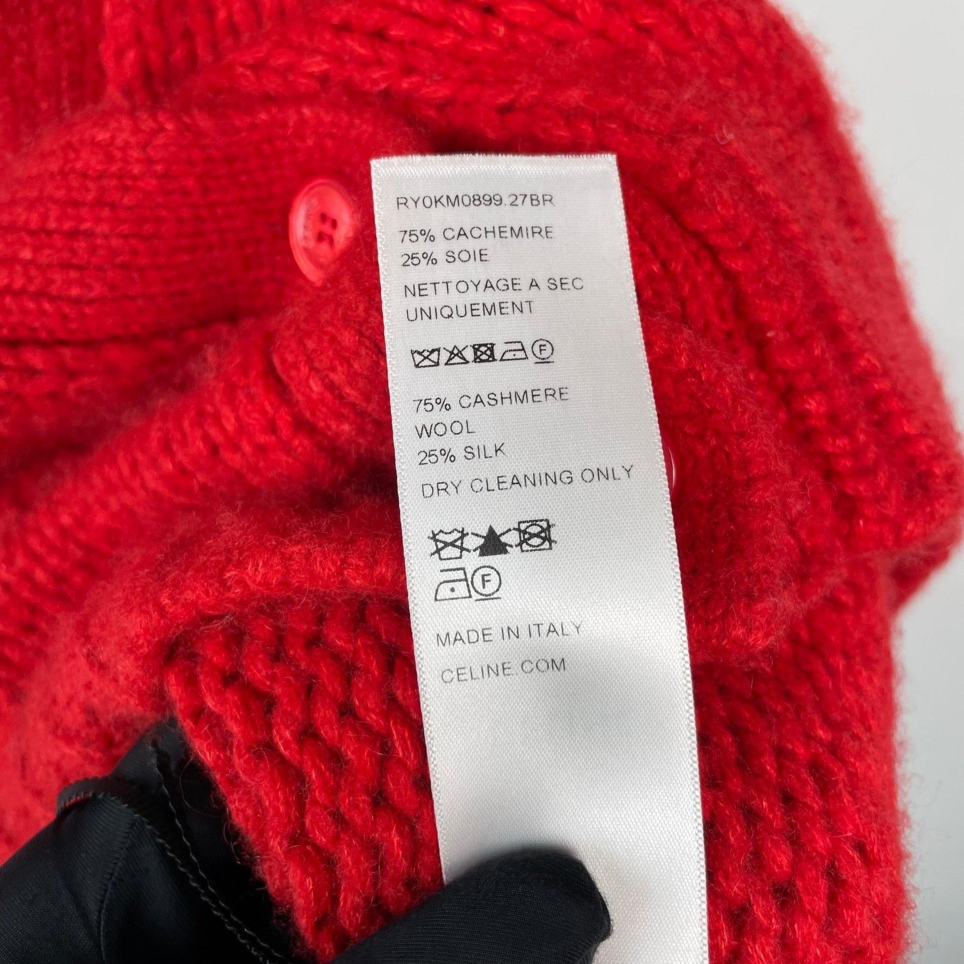 Celine Celine Velvet Red Sweater S Women Size S / US 4 / IT 40 - 8 Thumbnail
