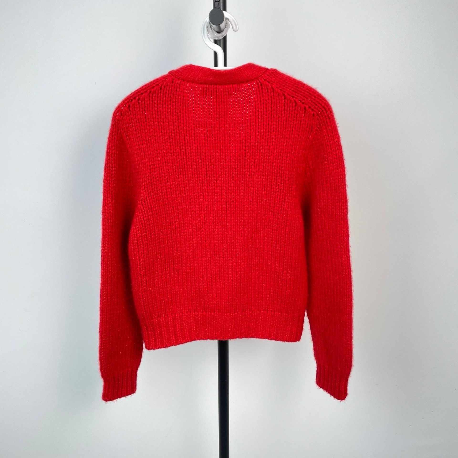 Celine Celine Velvet Red Sweater S Women Size S / US 4 / IT 40 - 3 Thumbnail