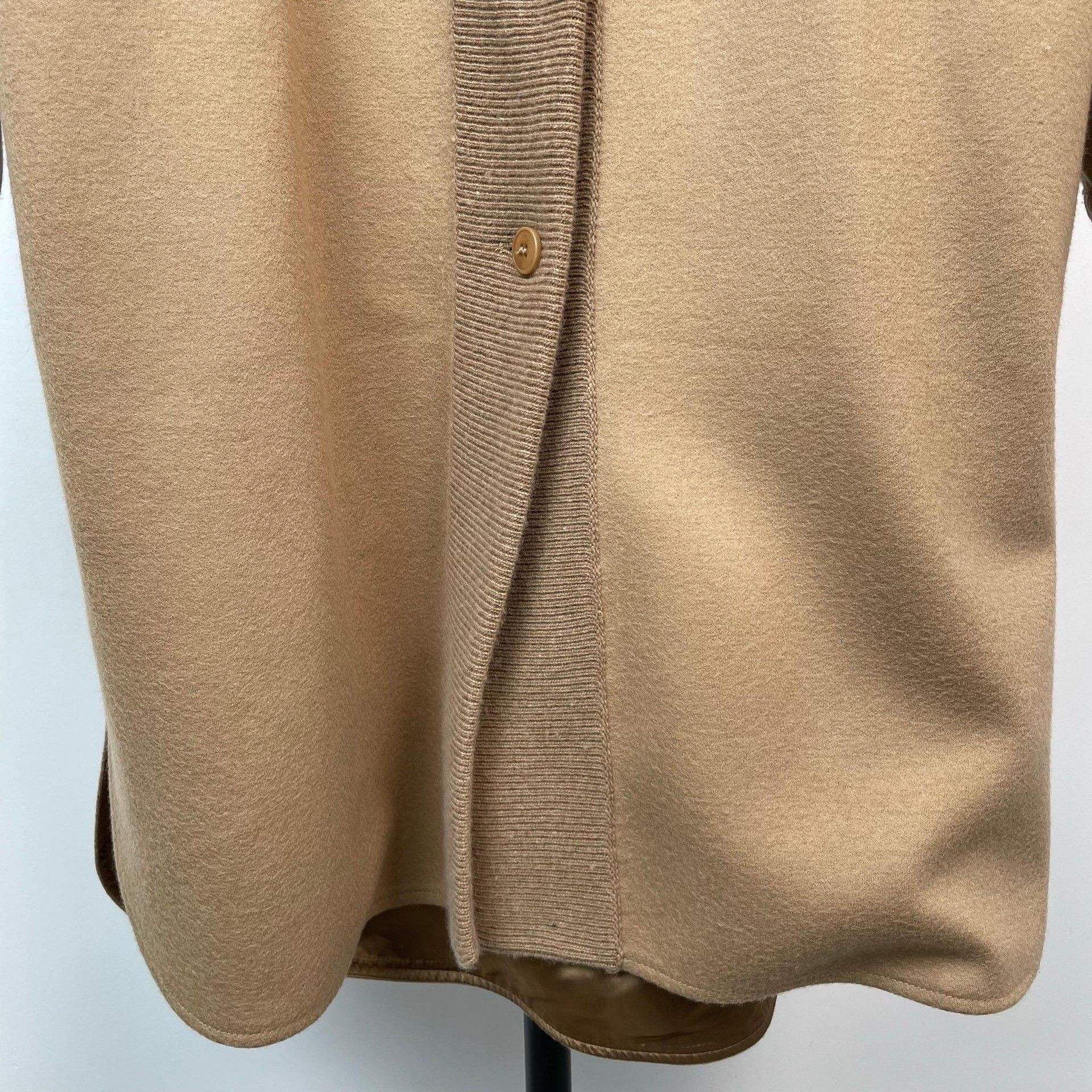 Max Mara Max Mara Knit Long Beige Coat L Women Size L / US 10 / IT 46 - 9 Thumbnail