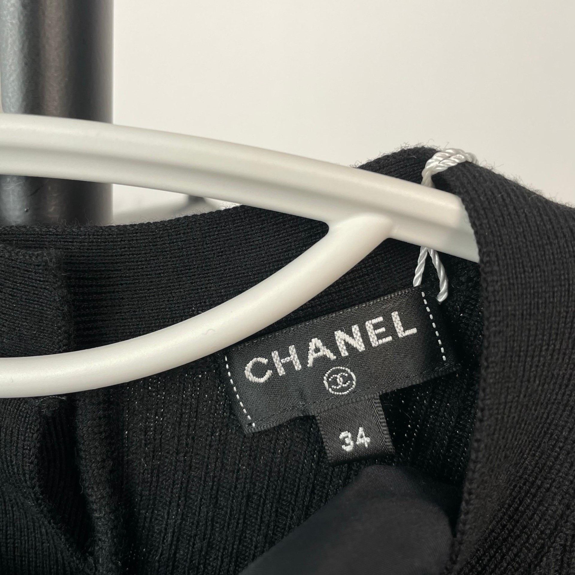Chanel Chanel Knit Wool Black Dress 34 Women Size XS / US 0-2 / IT 36-38 - 5 Thumbnail