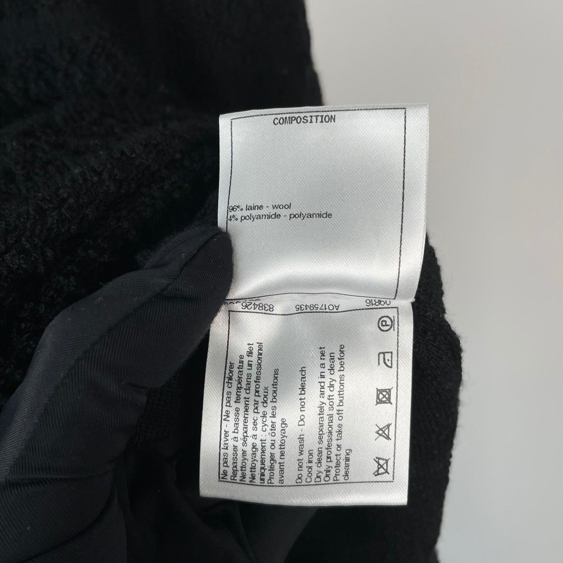 Chanel Chanel Knit Wool Black Dress 34 Women Size XS / US 0-2 / IT 36-38 - 8 Thumbnail