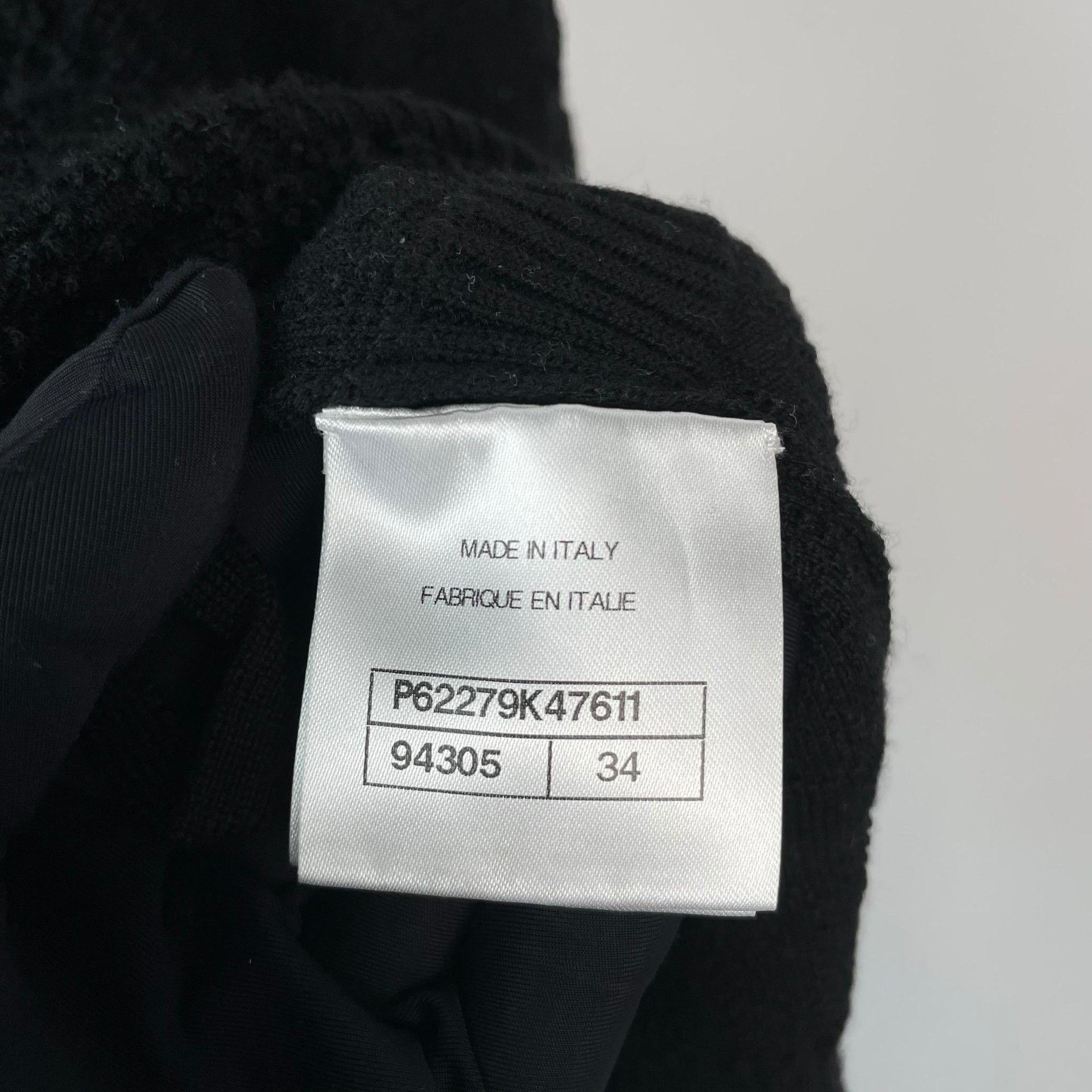 Chanel Chanel Knit Wool Black Dress 34 Women Size XS / US 0-2 / IT 36-38 - 7 Thumbnail