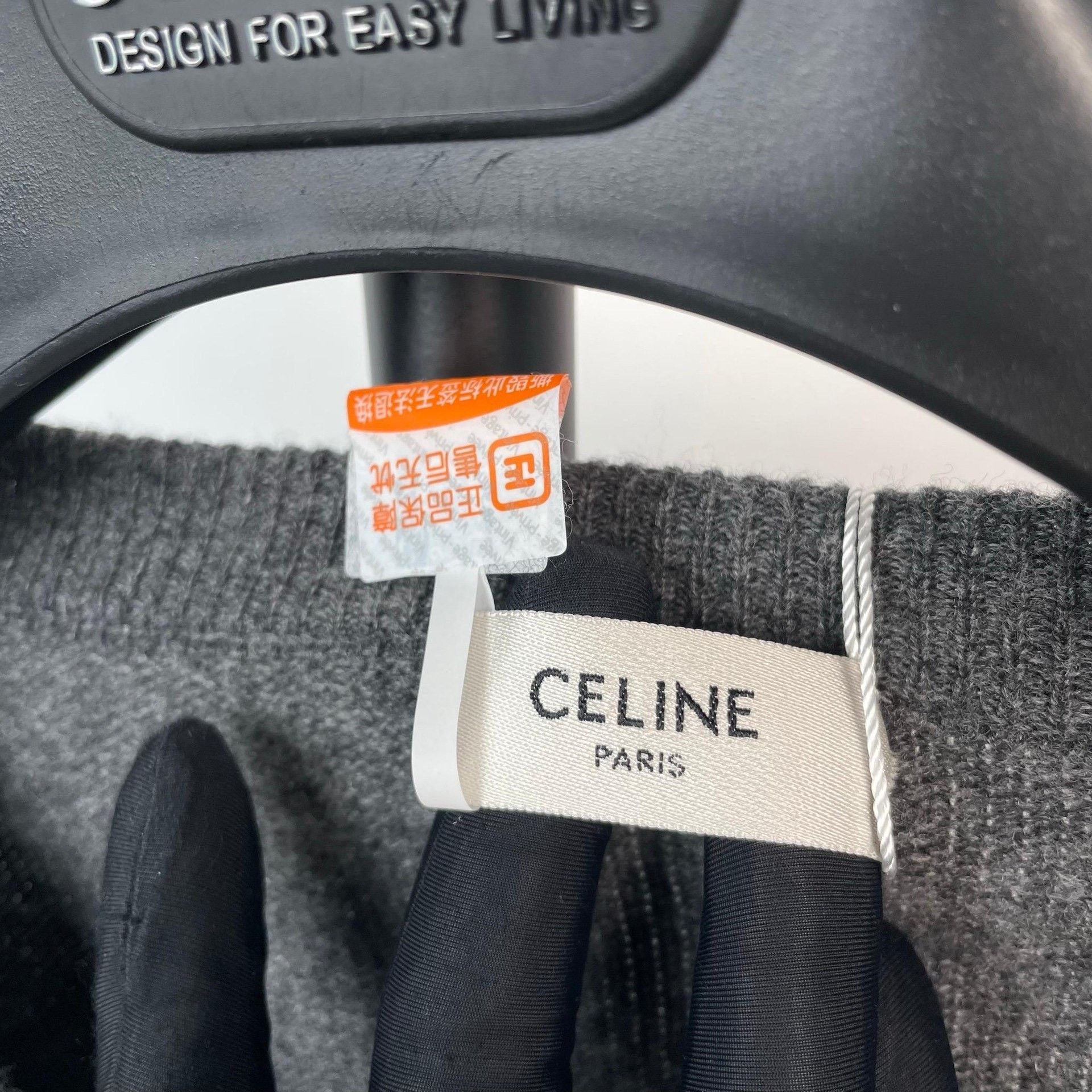 Celine Celine Knit Cropped Gray Sweater L Women Size L / US 10 / IT 46 - 8 Thumbnail