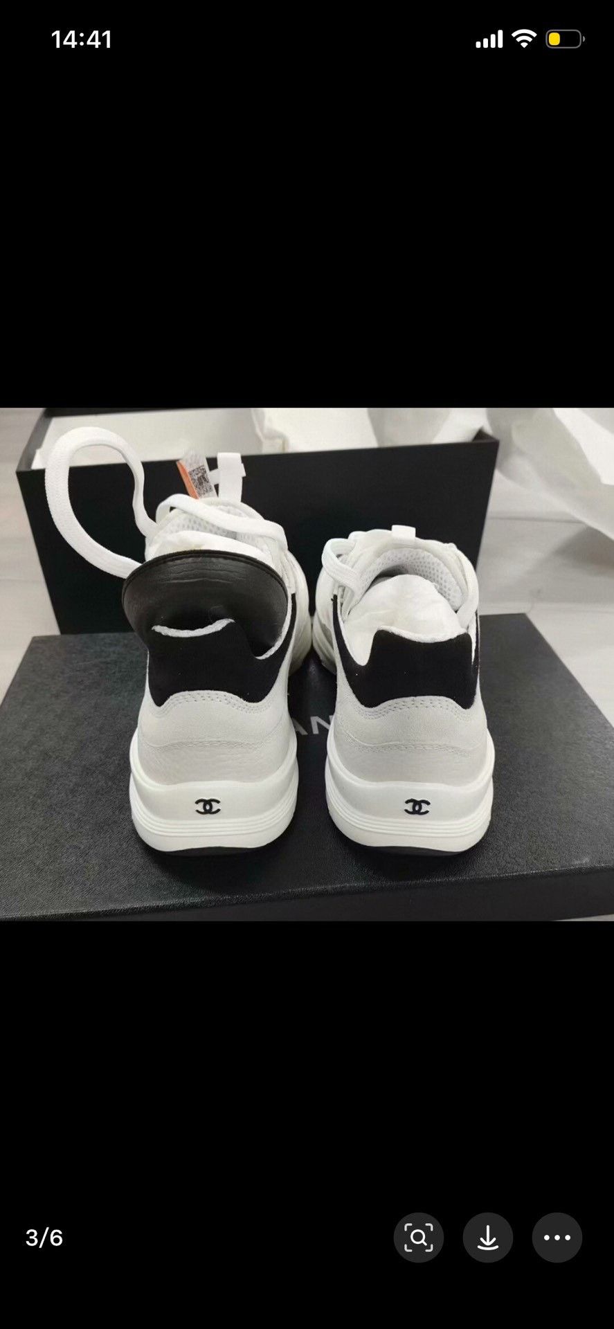 Chanel Chanel Black Lowtop Sneakers 26 Women Size US 8 / IT 38 - 3 Thumbnail