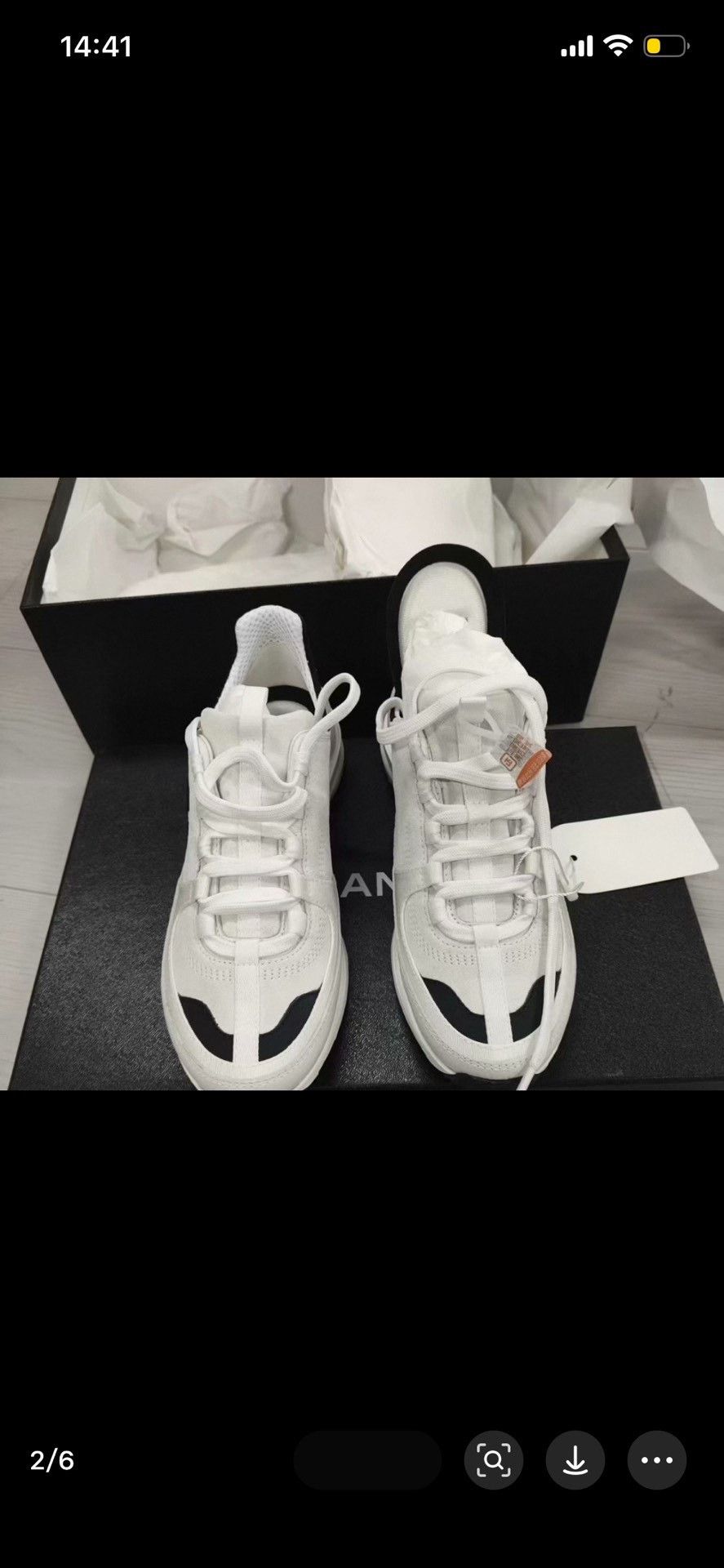 Chanel Chanel Black Lowtop Sneakers 26 Women Size US 8 / IT 38 - 2 Thumbnail