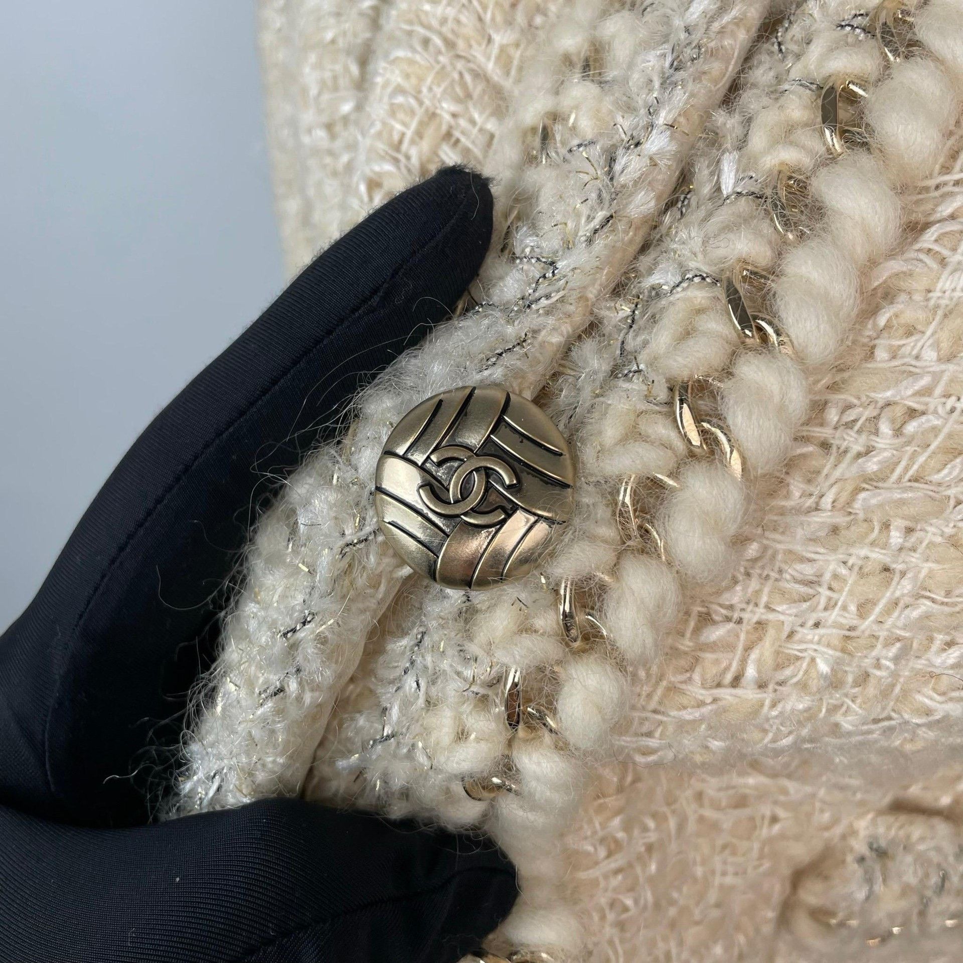 Chanel Chanel White Jacket 40 Women Size M / US 6-8 / IT 42-44 - 5 Thumbnail