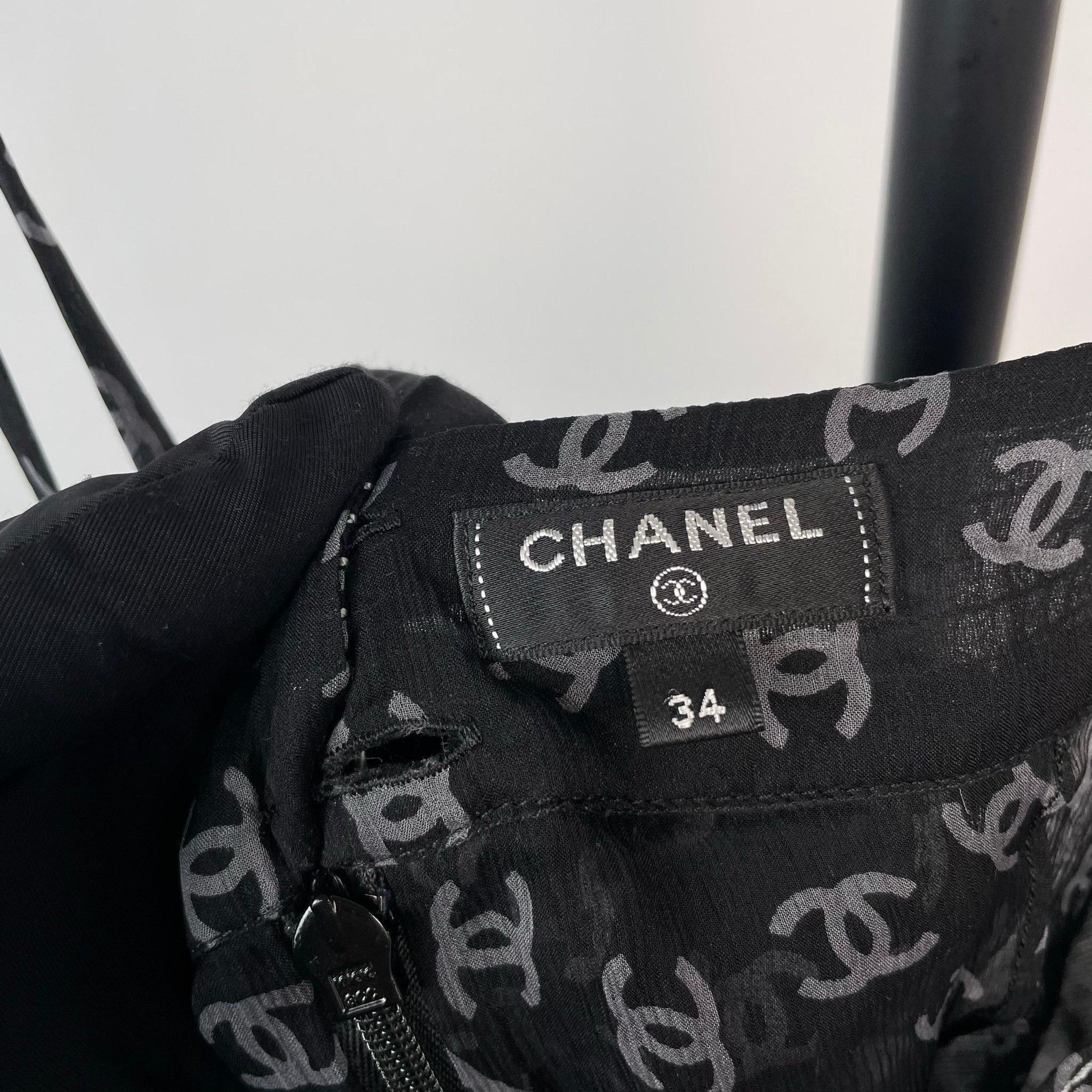 Chanel Chanel Black Mini Dress 34 Women Size XXS / US 00 / IT 34 - 6 Thumbnail