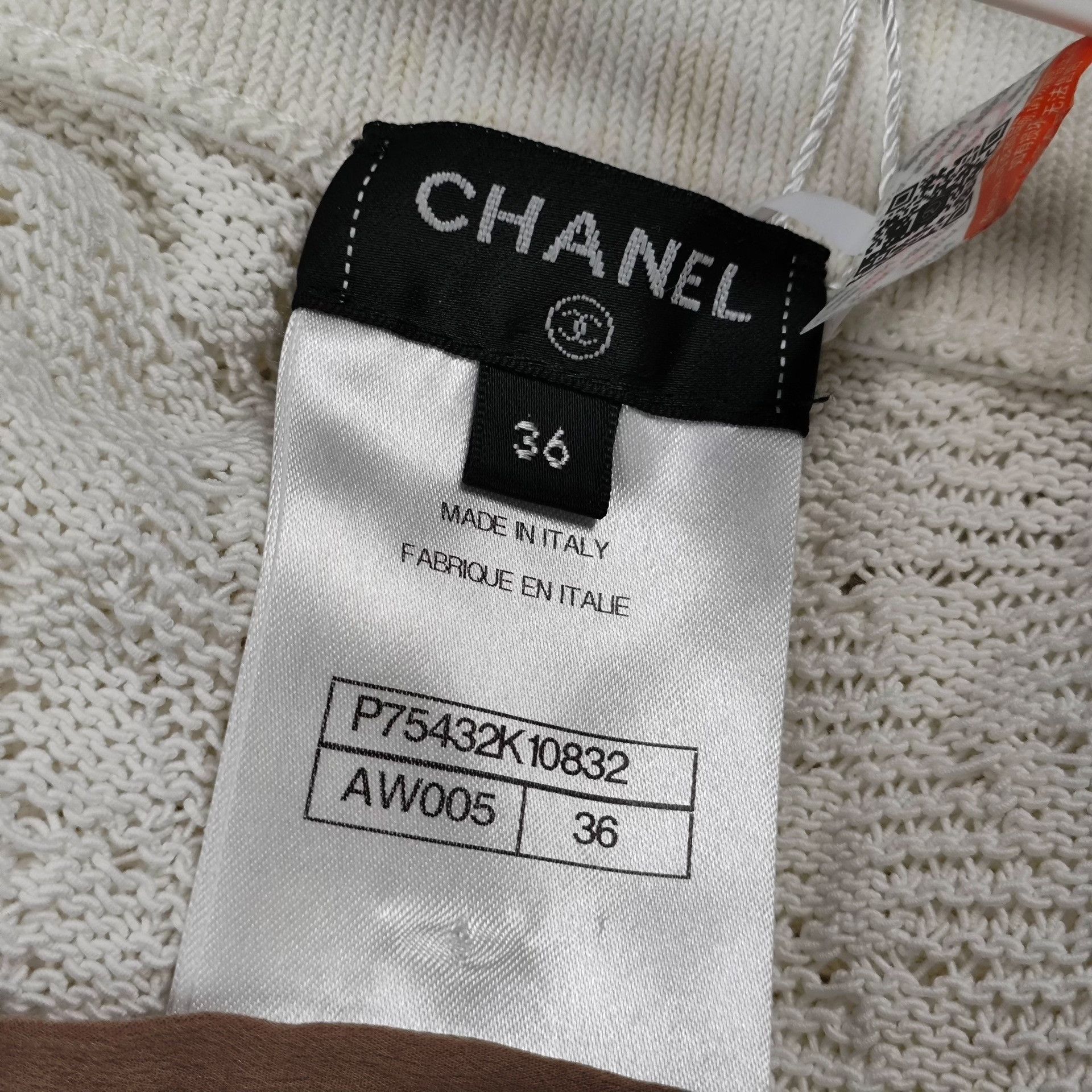 Chanel Chanel Knit White Pants 23 Women Size 23" - 4 Thumbnail