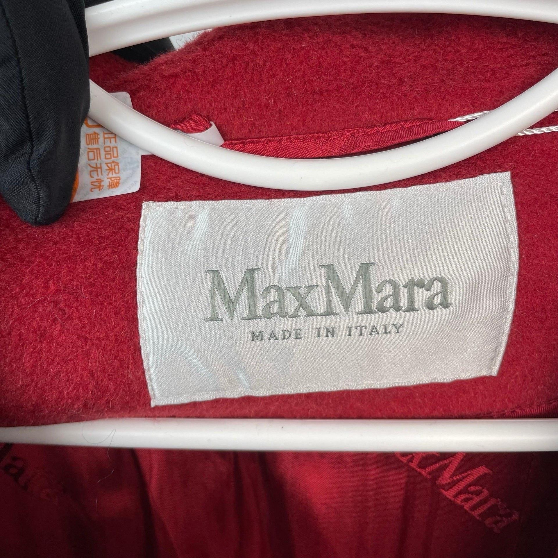 Max Mara Max Mara Long Red Coat 36 Women Size S / US 4 / IT 40 - 7 Thumbnail