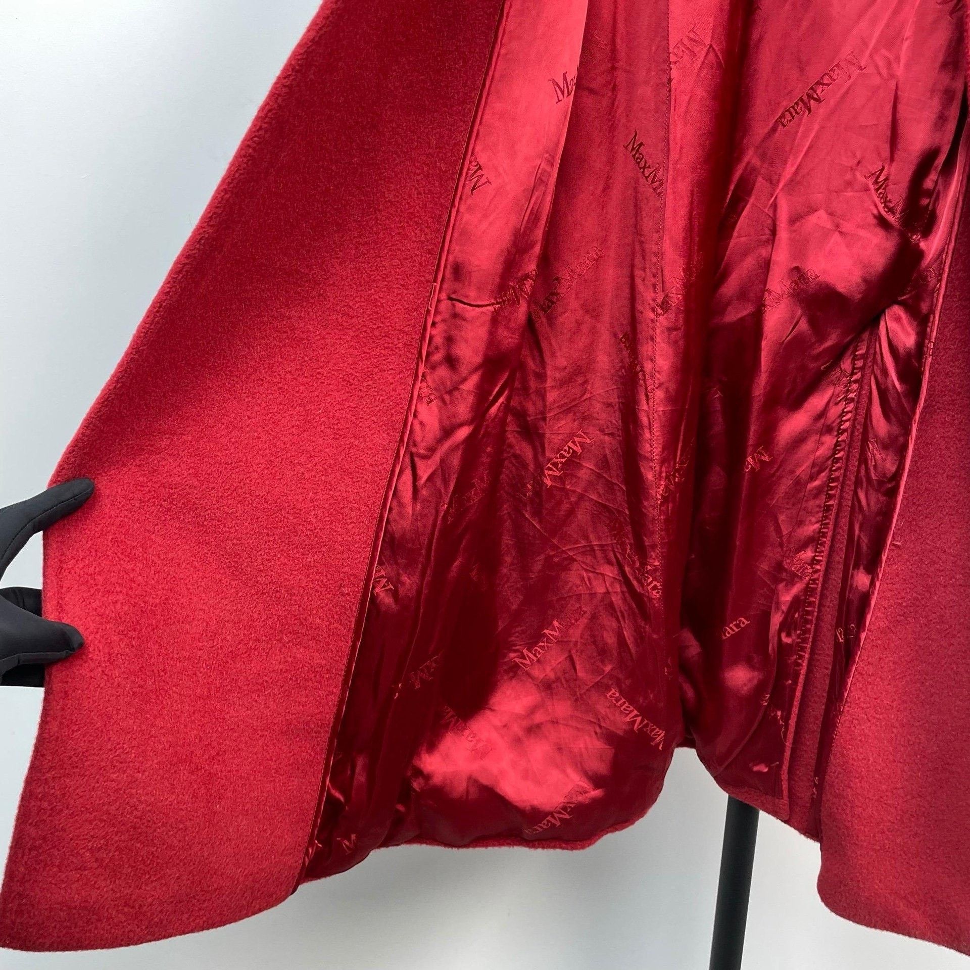 Max Mara Max Mara Long Red Coat 36 Women Size S / US 4 / IT 40 - 3 Thumbnail
