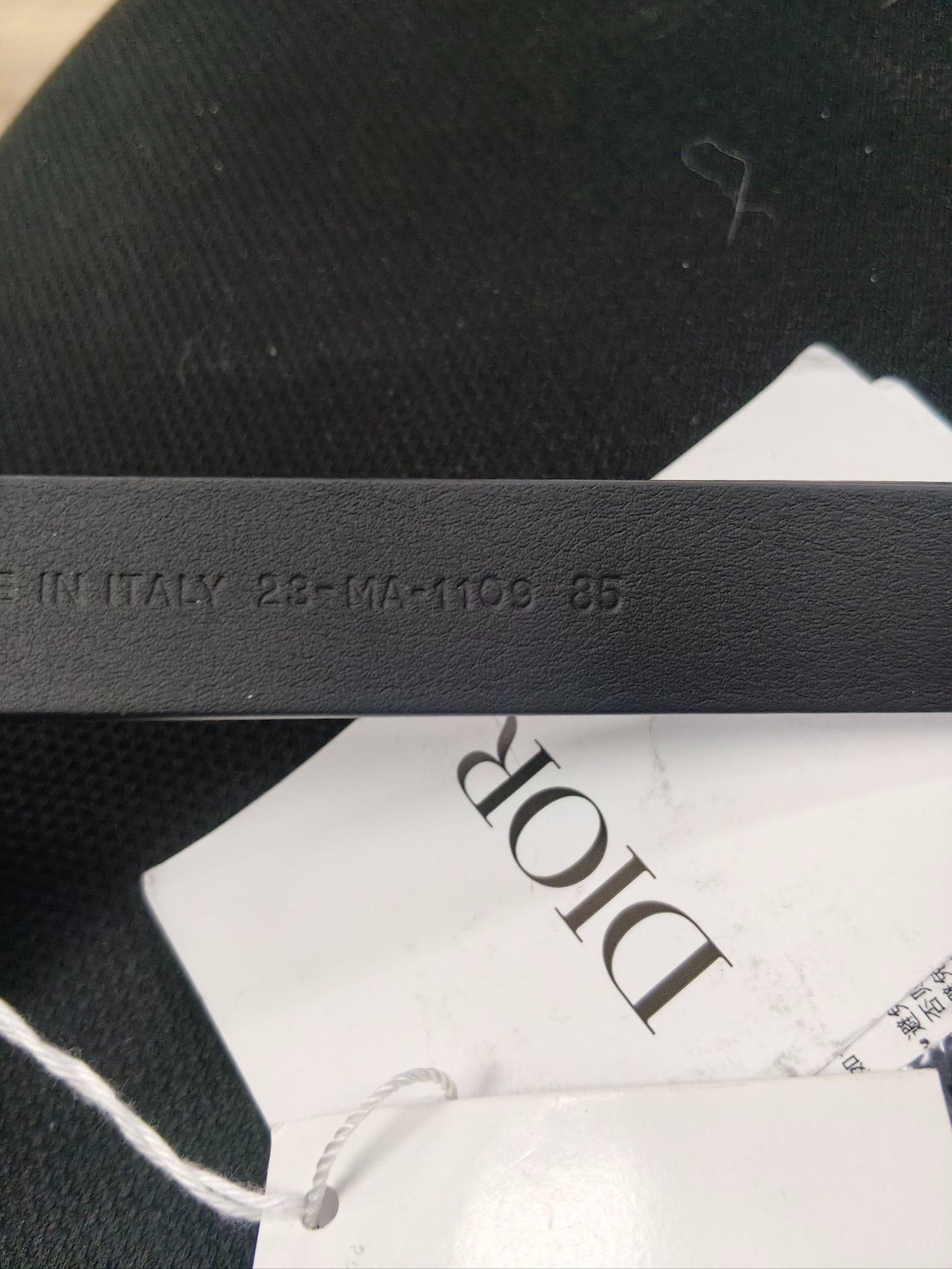 Dior Dior Leather Black Belt XS Men Size ONE SIZE - 2 Thumbnail