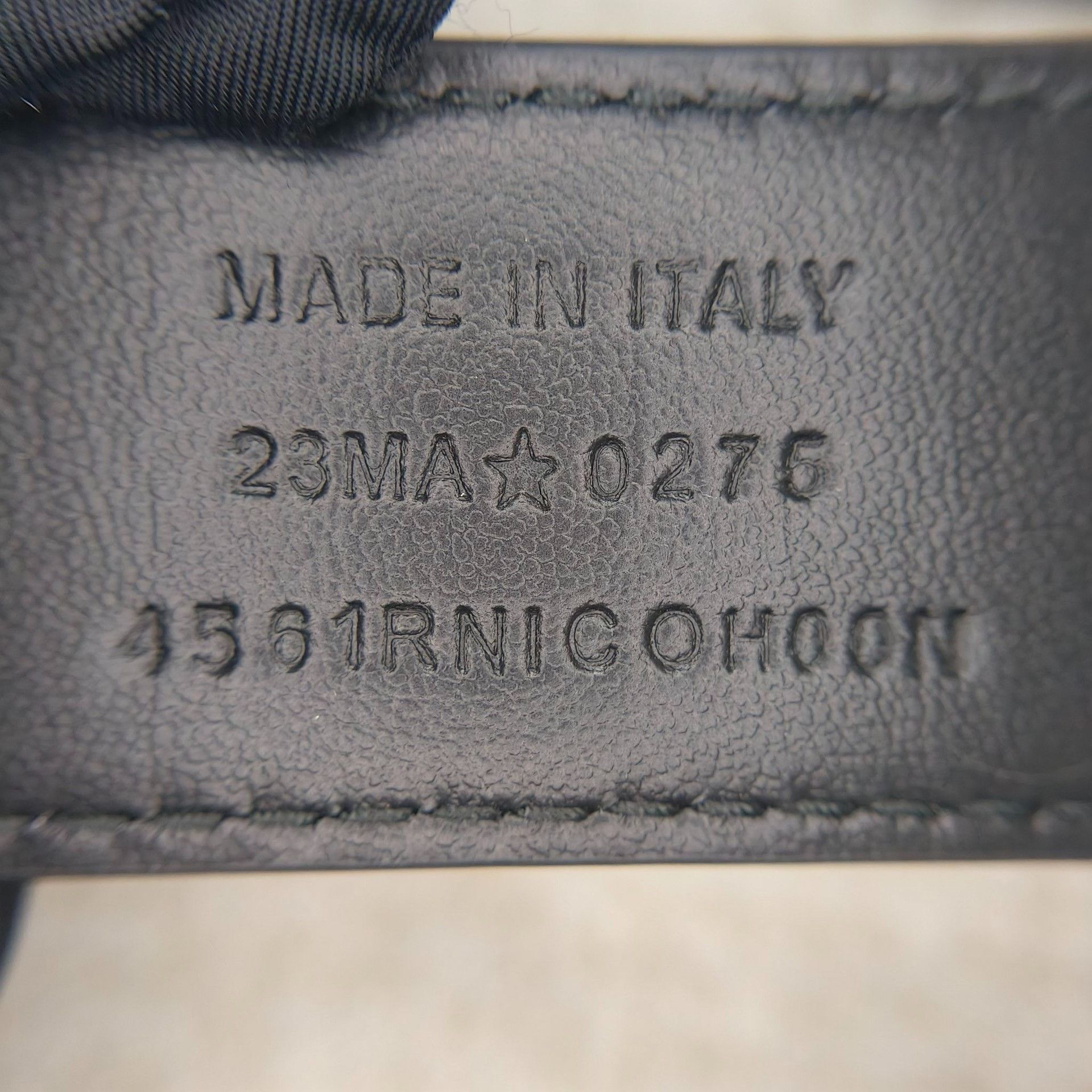 Dior Dior Leather Black Belt XS Men Size ONE SIZE - 2 Thumbnail