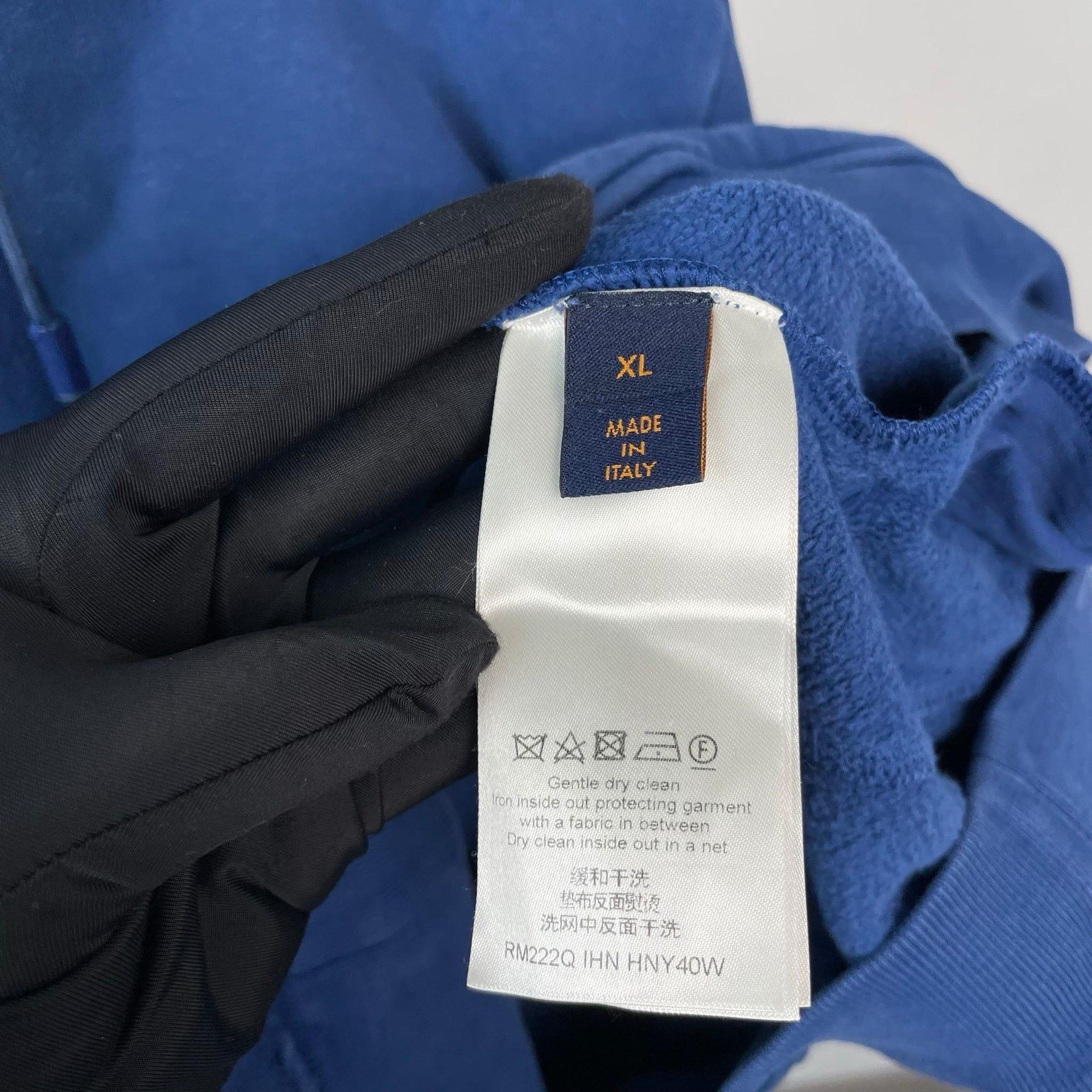 Louis Vuitton Louis Vuitton Blue Hoodie XL Men Size US XL / EU 56 / 4 - 9 Thumbnail