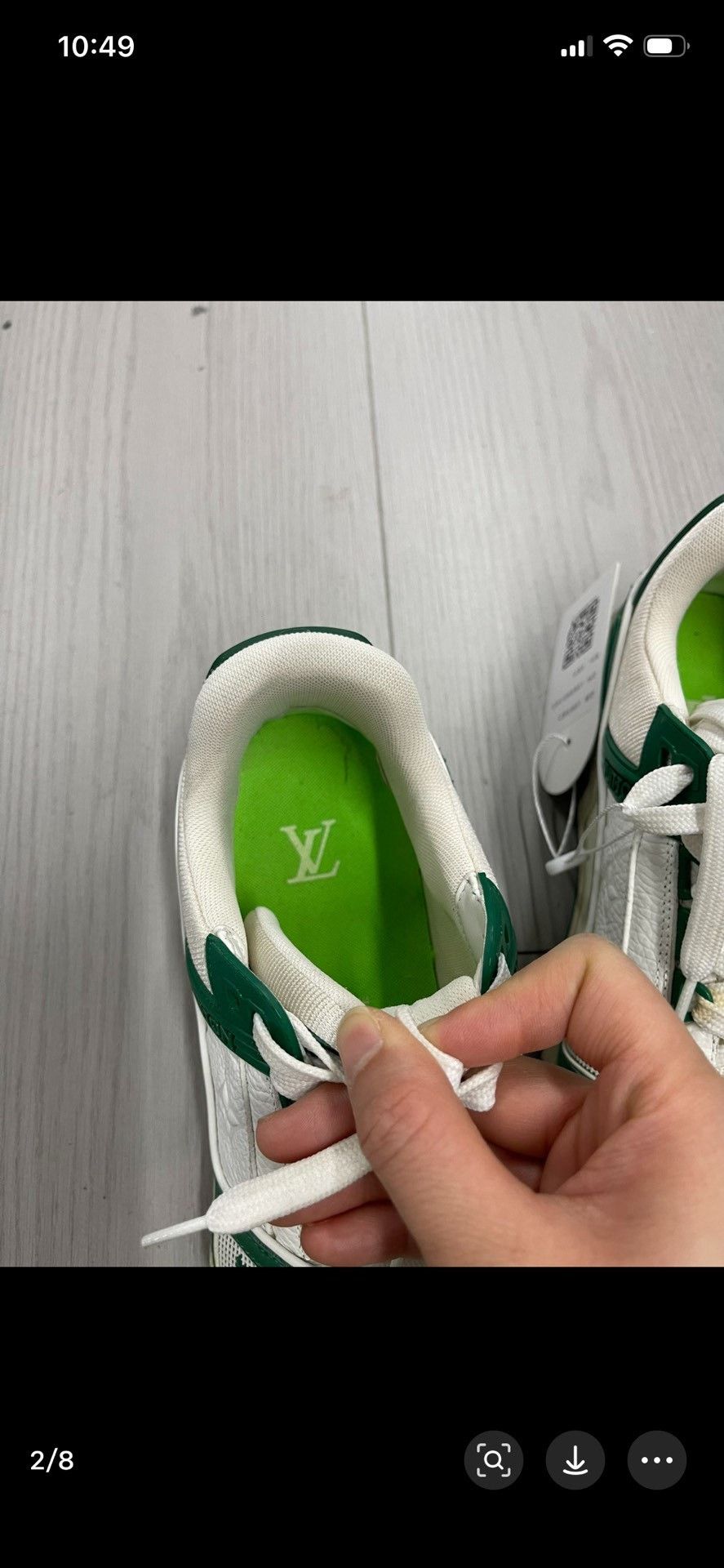 Louis Vuitton Louis Vuitton Green Lowtop Sneakers 5.5 Men Size US 5.5 / EU 38 - 2 Thumbnail