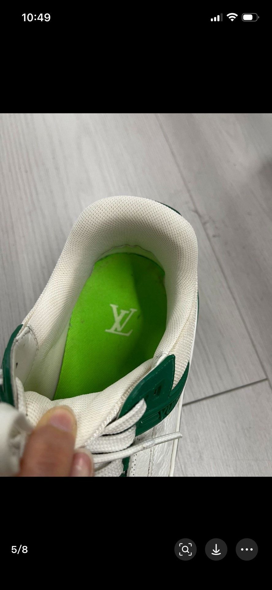 Louis Vuitton Louis Vuitton Green Lowtop Sneakers 5.5 Men Size US 5.5 / EU 38 - 5 Thumbnail