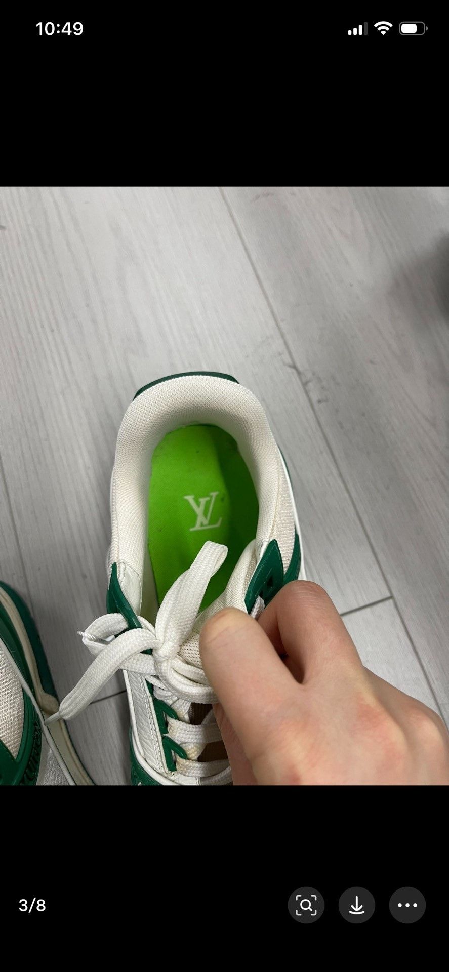 Louis Vuitton Louis Vuitton Green Lowtop Sneakers 5.5 Men Size US 5.5 / EU 38 - 3 Thumbnail