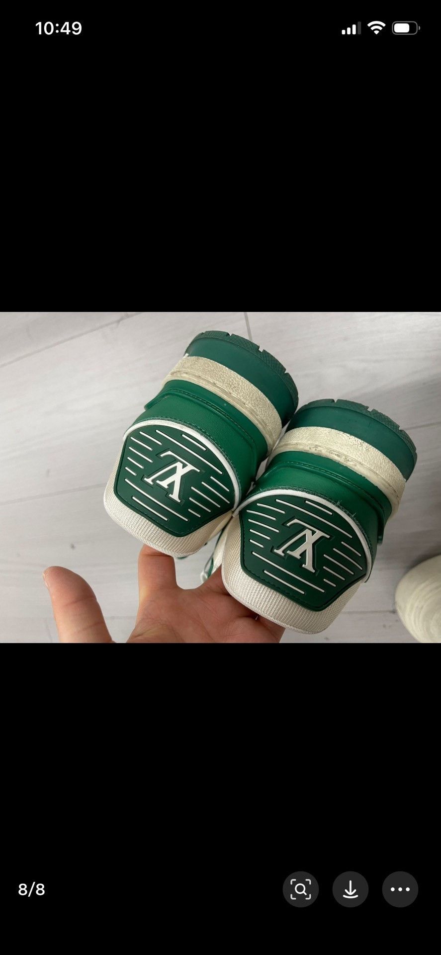 Louis Vuitton Louis Vuitton Green Lowtop Sneakers 5.5 Men Size US 5.5 / EU 38 - 8 Thumbnail