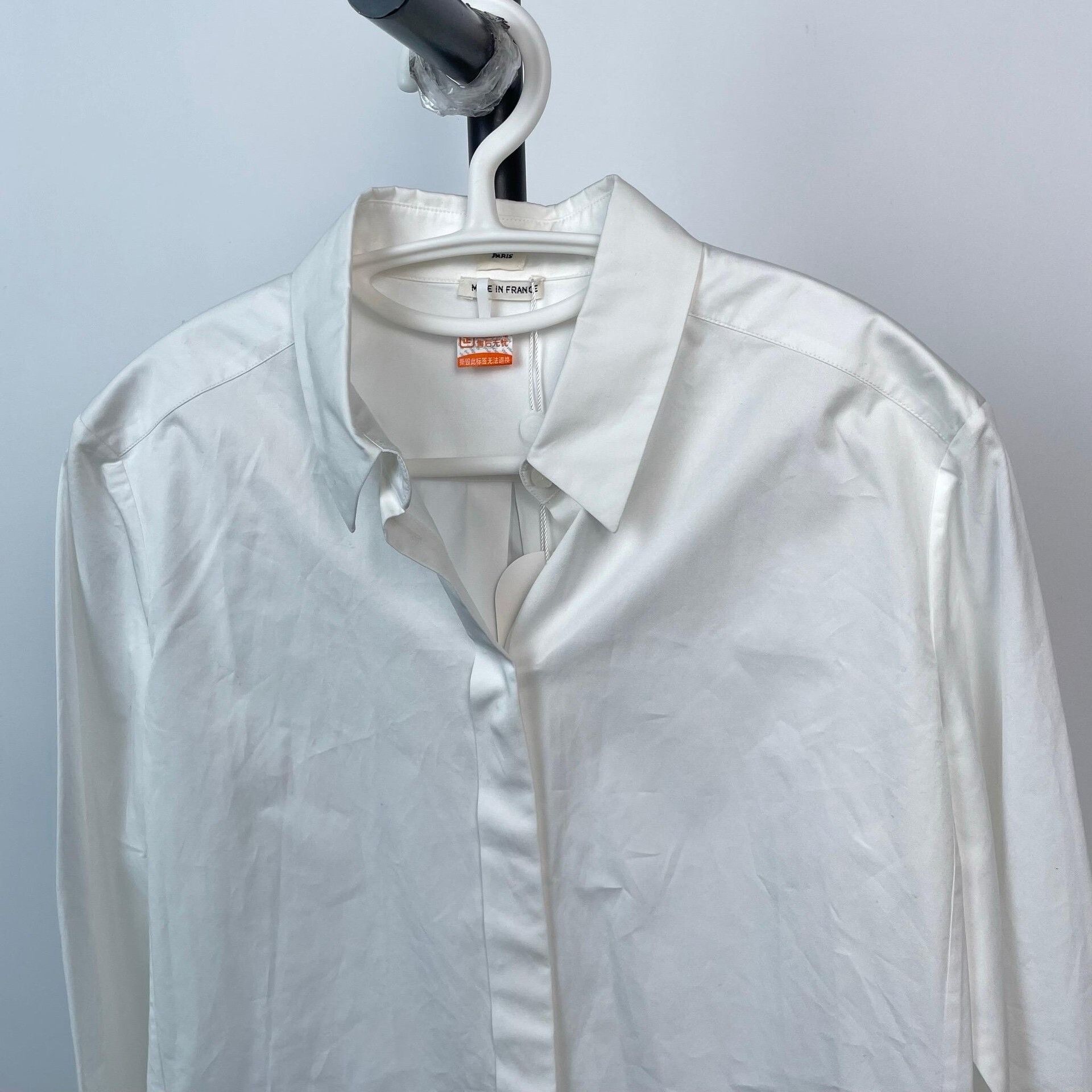 Hermes Hermes White Button Up 38 Women Size S / US 4 / IT 40 - 2 Thumbnail