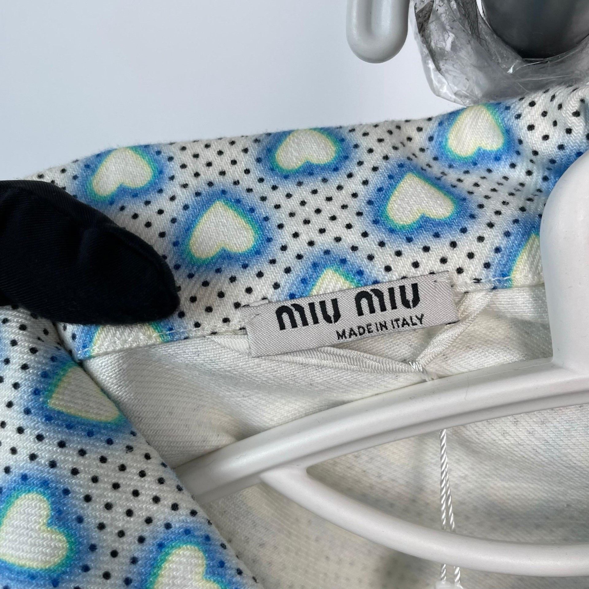 Miu Miu Miu Miu Denim Graphic Blue Jacket 38 Women Size S / US 4 / IT 40 - 6 Thumbnail
