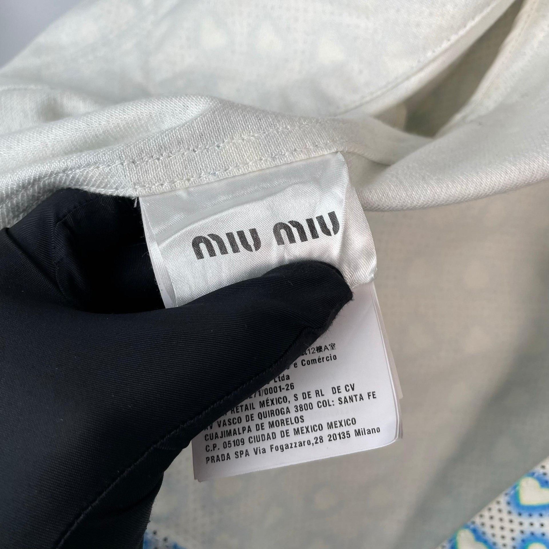Miu Miu Miu Miu Denim Graphic Blue Jacket 38 Women Size S / US 4 / IT 40 - 8 Thumbnail