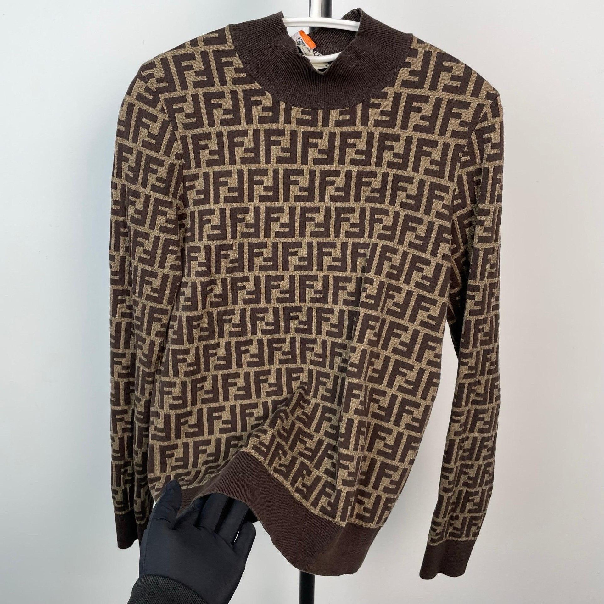 Fendi Fendi Knit Brown Sweater 40 Men Size US M / EU 48-50 / 2 - 2 Thumbnail