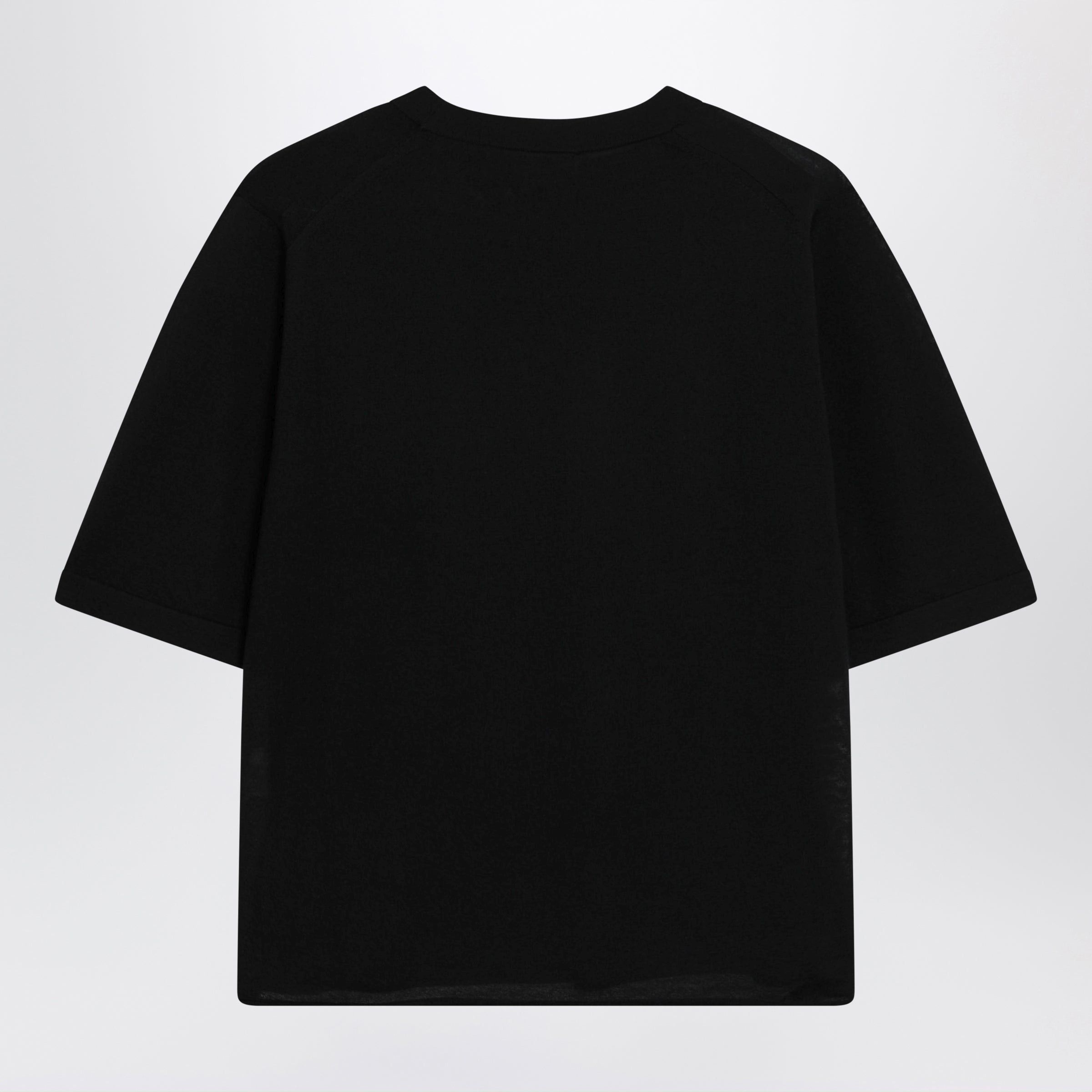 Loulou de Saison Loulou De Saison Black Nala Fluid Cashmere Top Size L / US 10 / IT 46 - 2 Thumbnail