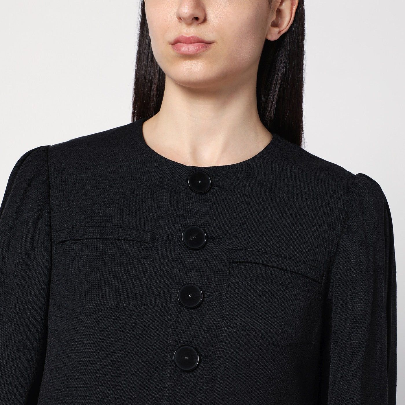 Namacheko Namacheko Regiment Black Jacket In Silk Blend Size S / US 4 / IT 40 - 2 Thumbnail