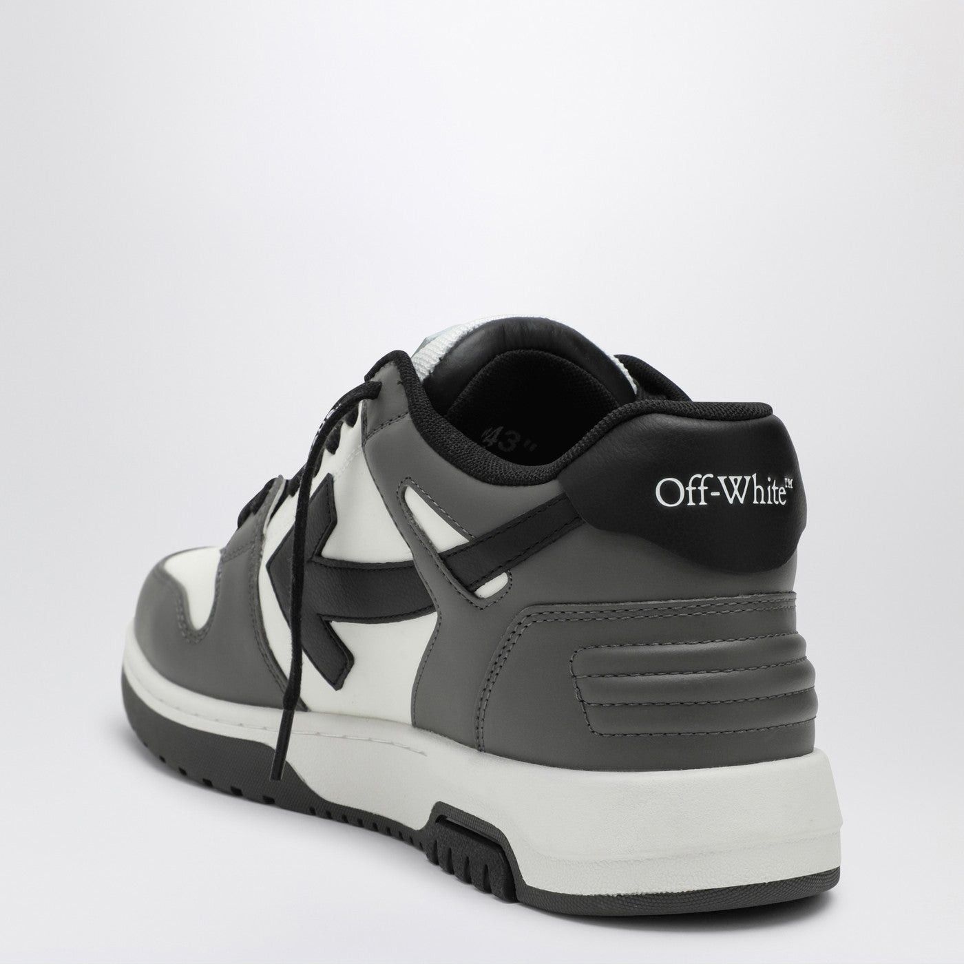 Off-White Off-White Out Of Office Sneakers In Dark Grey/White/Black Size US 7 / EU 40 - 2 Thumbnail