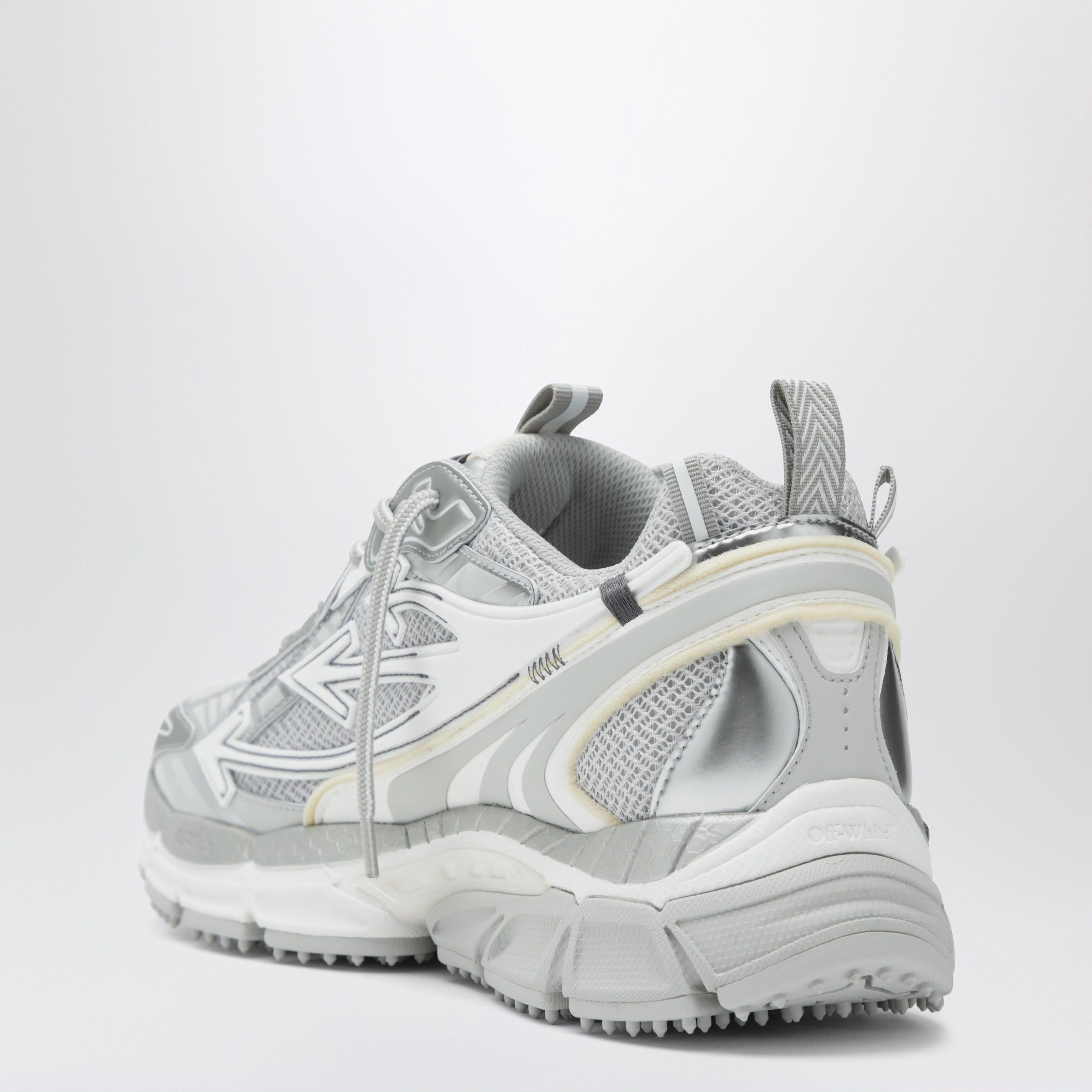 Off-White Off-White Be Right Back Grey/Silver Sneakers Size US 7 / EU 40 - 2 Thumbnail