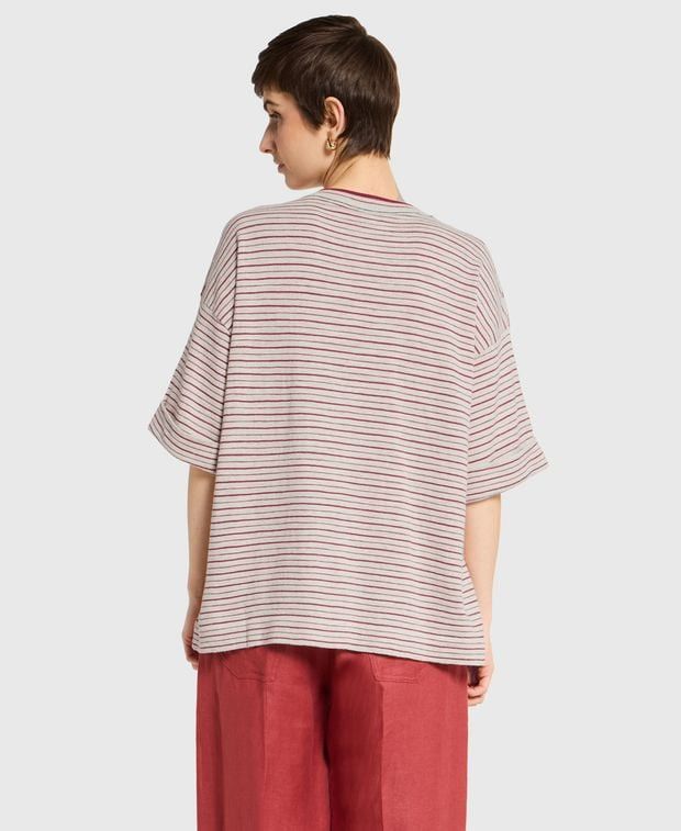 Brunello Cucinelli Linen-blend t-shirt Size XS / US 0-2 / IT 36-38 - 2 Thumbnail