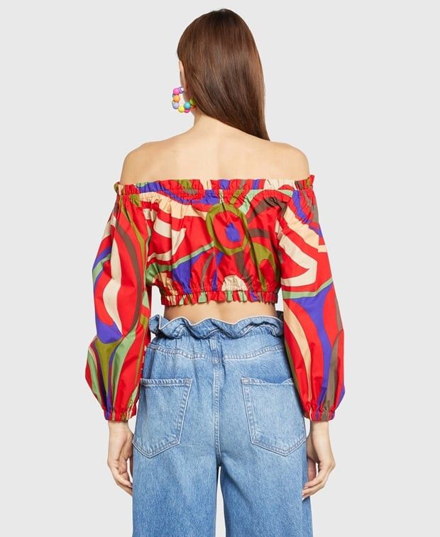 Emilio Pucci Carmen blouse Size XS / US 0-2 / IT 36-38 - 2 Thumbnail