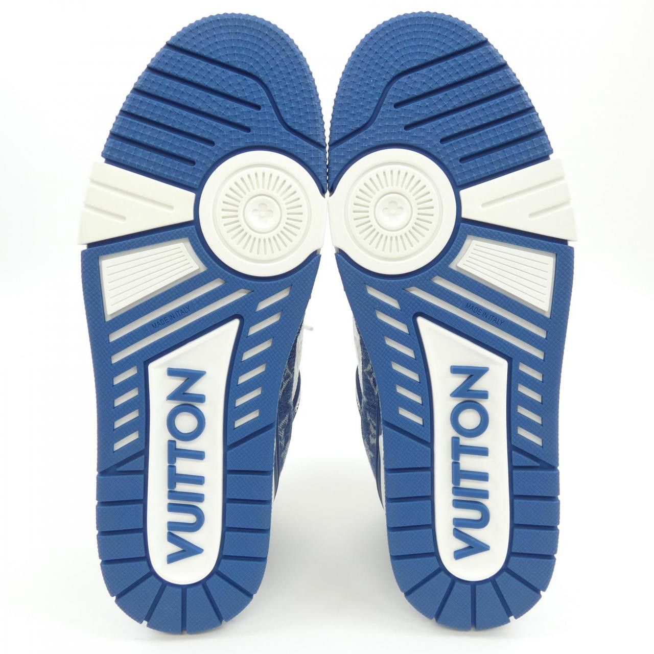 Louis Vuitton Louis Vuitton Louis Vuitton Monogram Denim Calf Sneaker Textile Shoes LV DUTY FREE for USA Size ONE SIZE - 4 Thumbnail