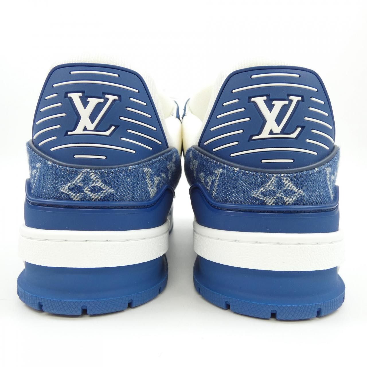 Louis Vuitton Louis Vuitton Louis Vuitton Monogram Denim Calf Sneaker Textile Shoes LV DUTY FREE for USA Size ONE SIZE - 5 Thumbnail